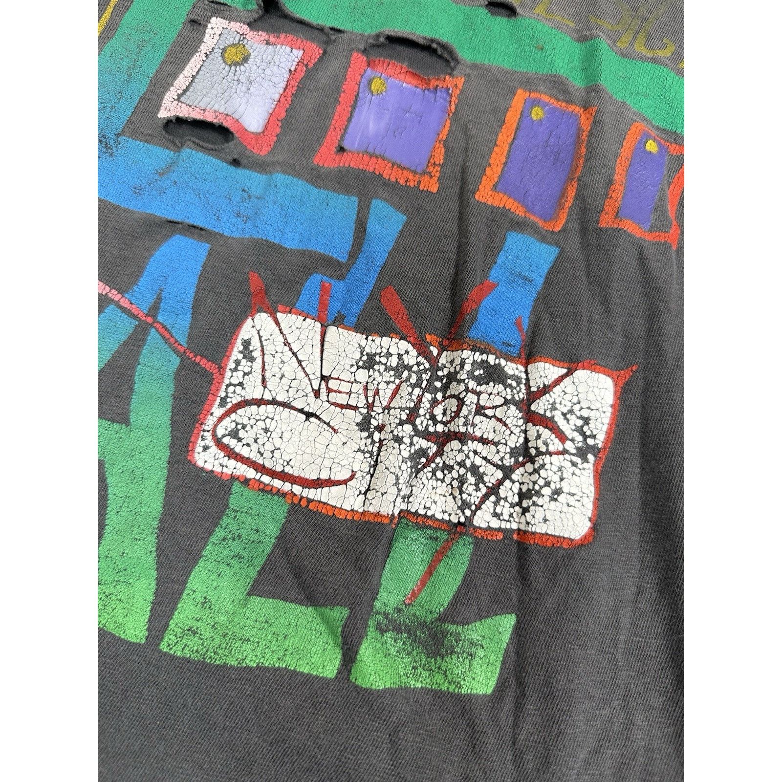 Vintage Vintage New York City Art T-Shirt Single Stitch Made In USA Size US XL / EU 56 / 4 - 2 Thumbnail