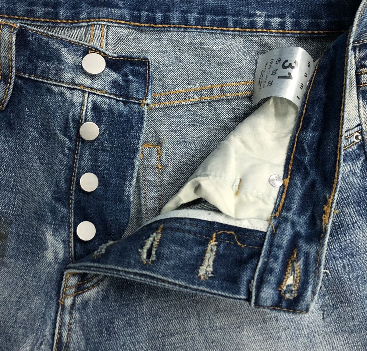 Vintage Vintage mnml Denim Pants Size US 33 - 14 Thumbnail
