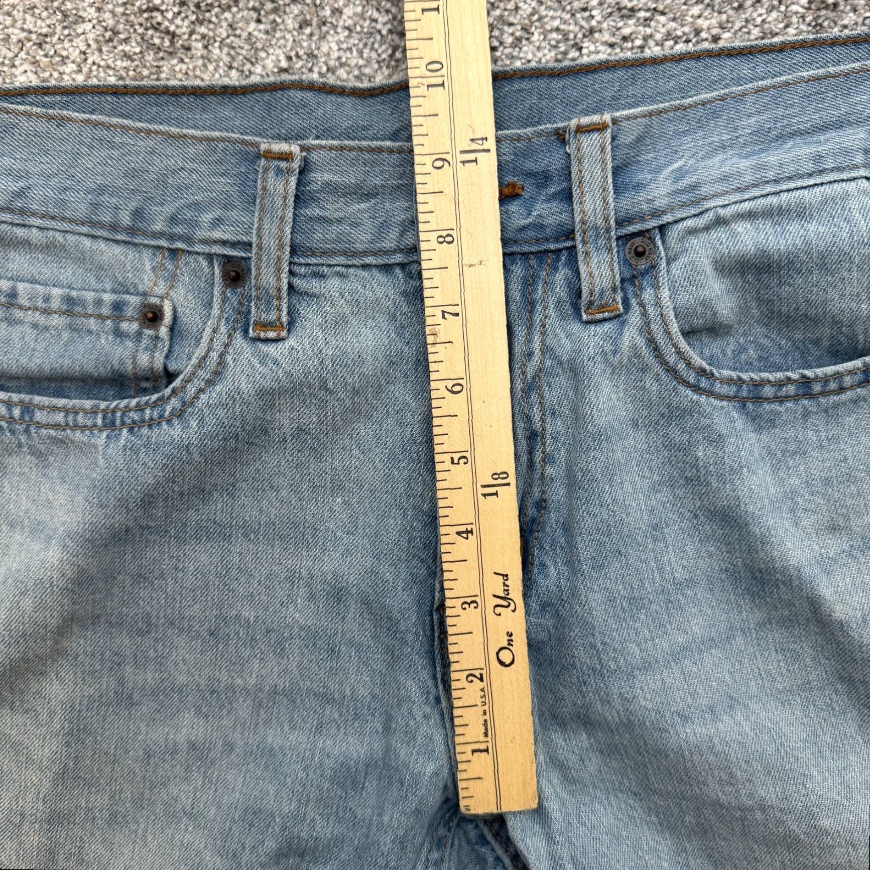 Old Navy Old Navy Jeans Mens 32x30 Blue OPP Straight Light Wash Denim 100% Cotton Classic Jeans Mens Size US 32 / EU 48 - 5 Thumbnail