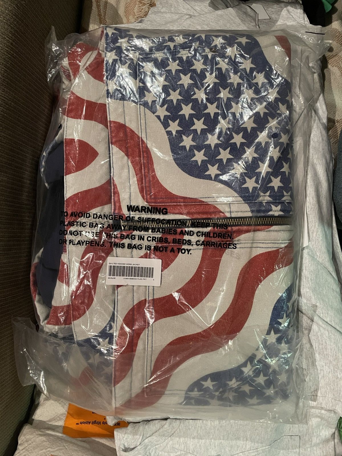 Supreme Supreme Flag Quilted Work Jacket Size US S / EU 44-46 / 1 - 3 Thumbnail