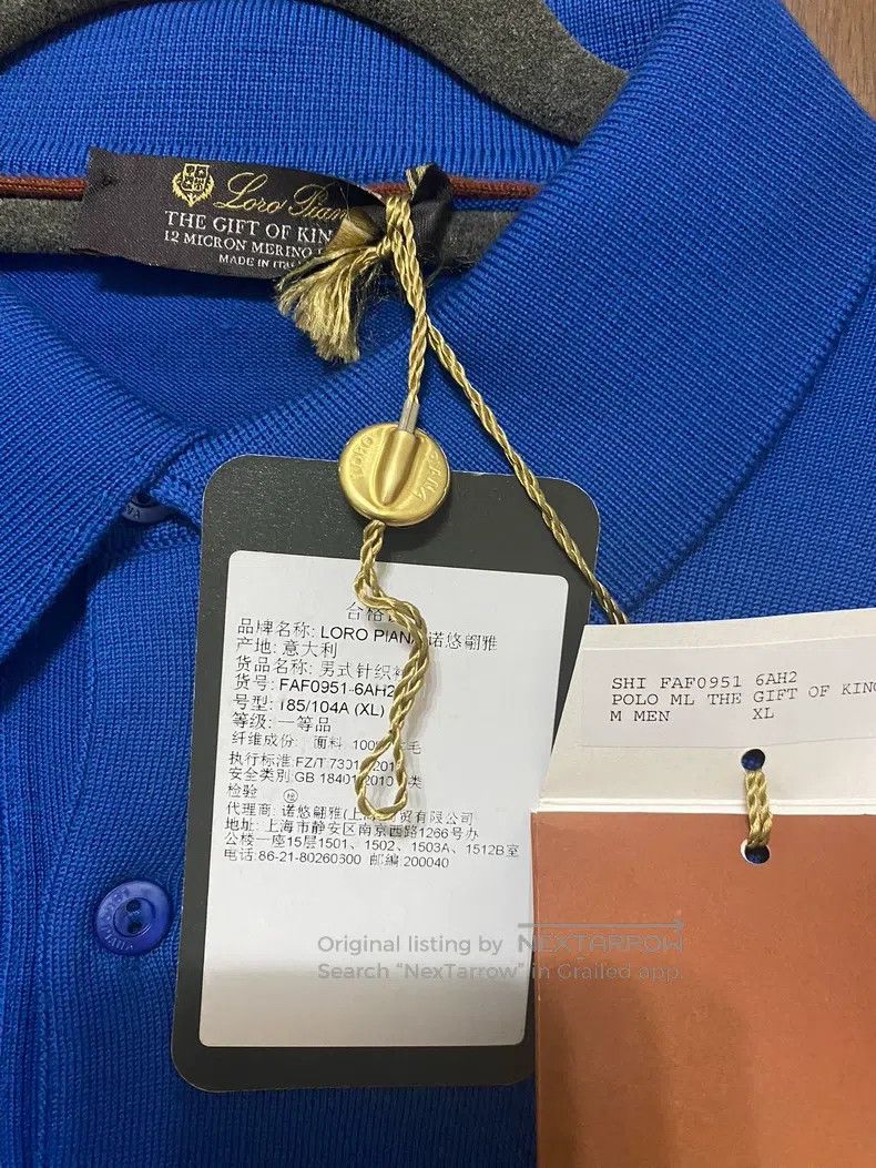 Loro Piana Loro Piana The Gift Of Kings features a wool jersey polo c Size US XL / EU 56 / 4 - 2 Thumbnail