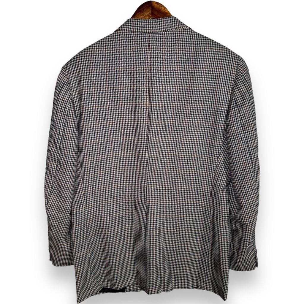 Jos. A. Bank 80s Jos. A Bank Multicolored Check 100% Wool Sportcoat 40R Size 40R - 6 Thumbnail