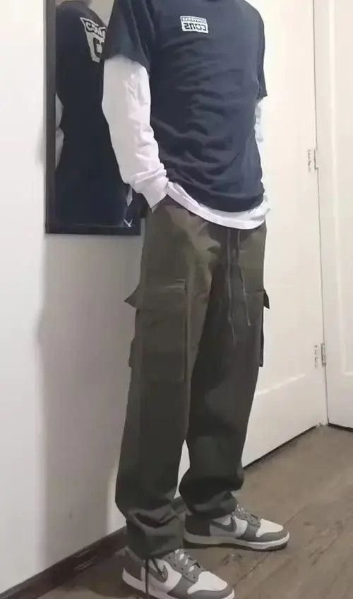 Other Big Pockets Casual Cargo Pants Men's Vintage Hip-hop Pants Size US 29 - 2 Thumbnail