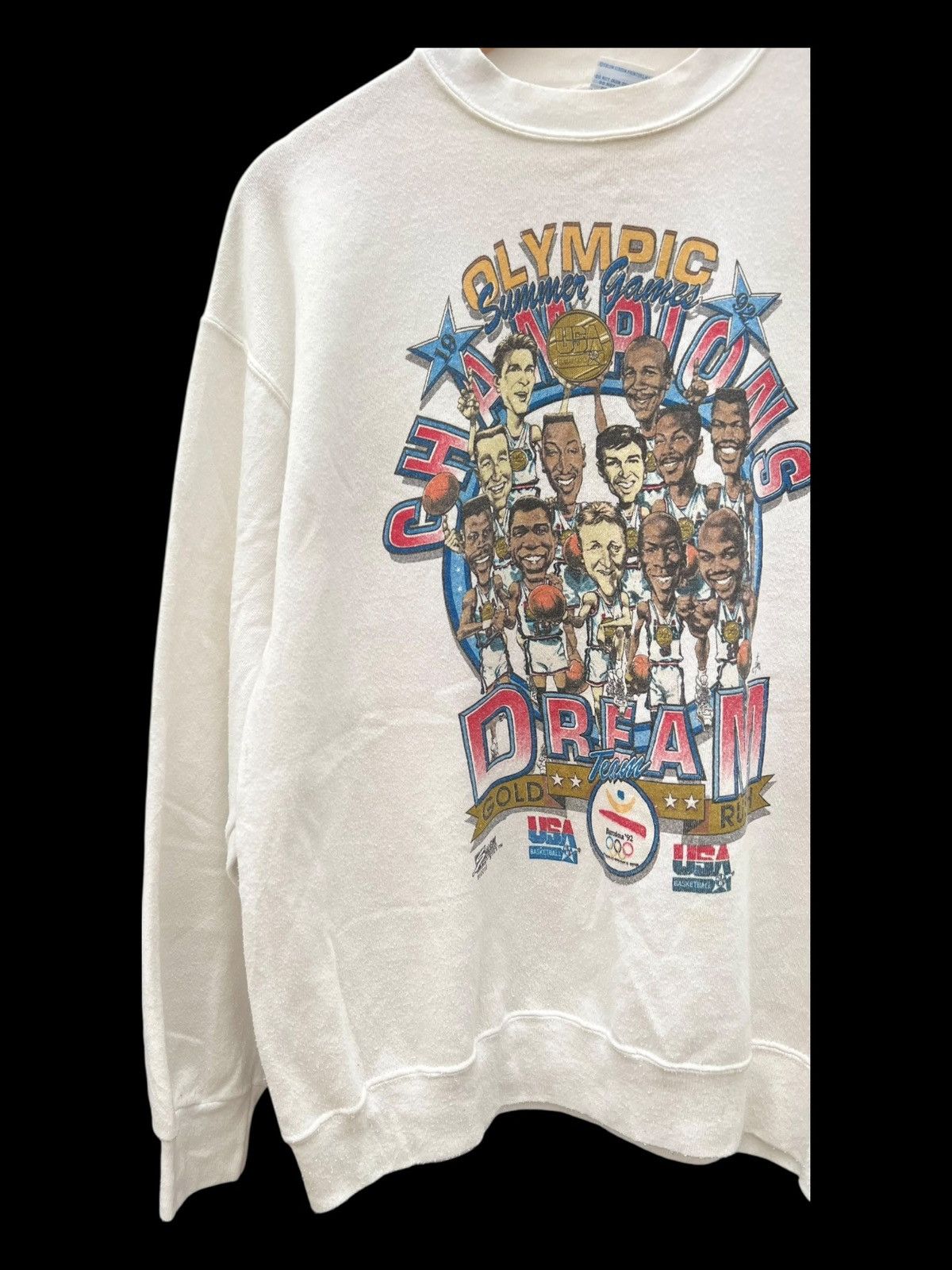 NBA Vintage USA Dream Team Olympic Champions Sweatshirt Size US L / EU 52-54 / 3 - 10 Thumbnail