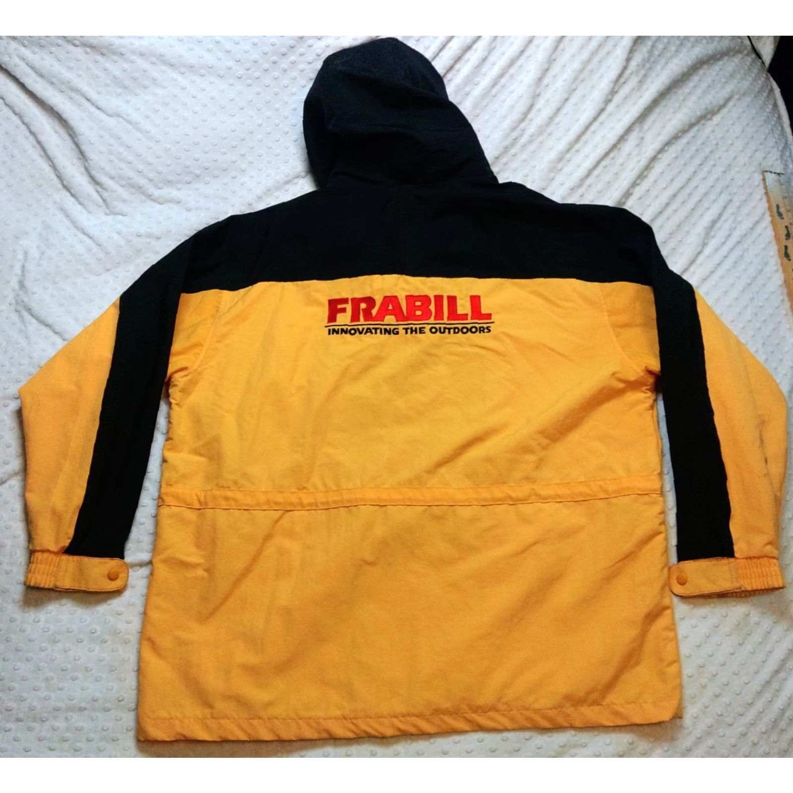 Carhartt VINTAGE Carhartt Jacket C48 90s Yellow & Black Hooded Nylon Windbreaker XL Men’s || Hoodie || Adult XL || Yellow || 90s, Fishing, Hunting || Mens Size US XL / EU 56 / 4 - 6 Thumbnail