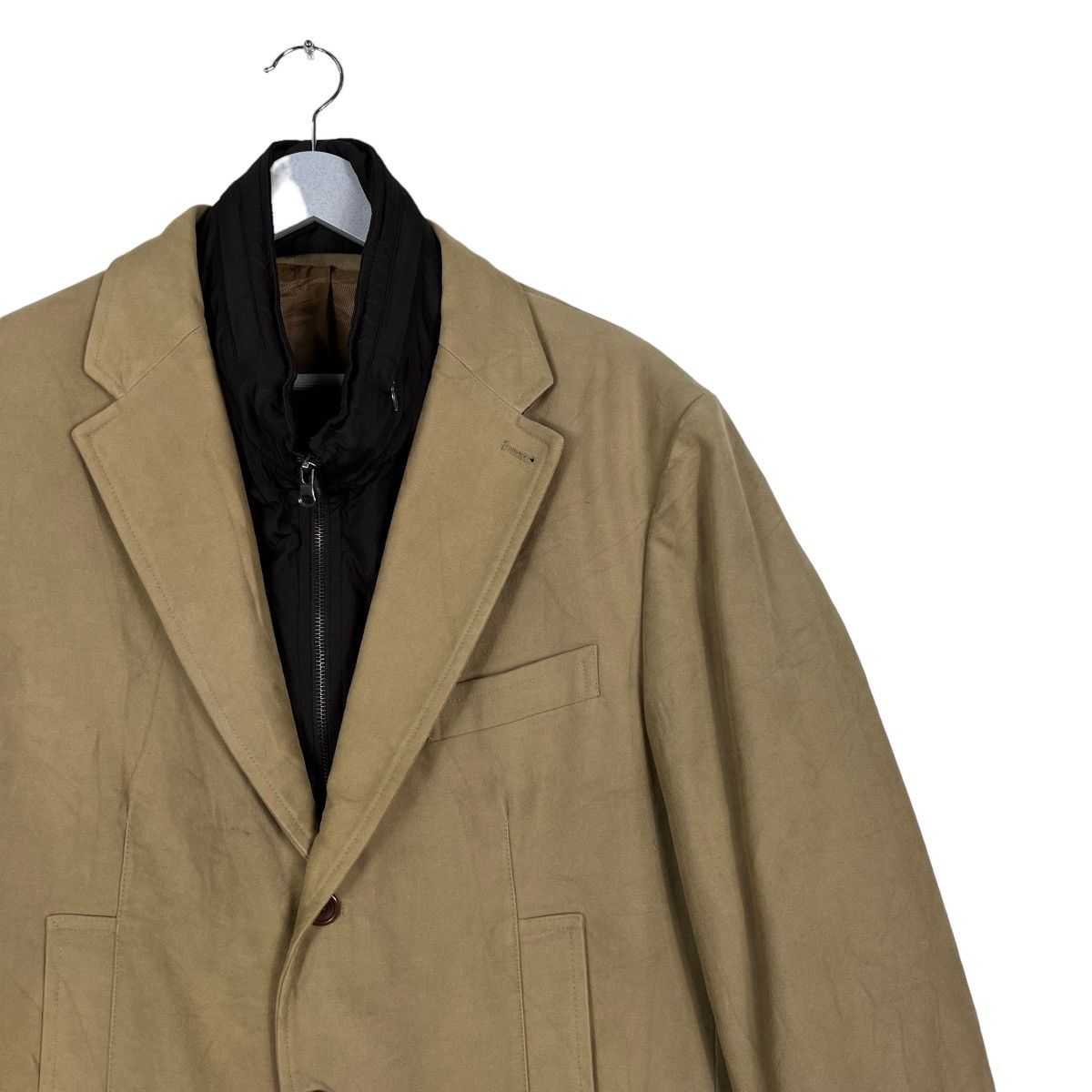 Other 🔥 DESIREE PURO COTONE MOLESKIN DOUBLE LAYER ZIPPER JACKET Size US XL / EU 56 / 4 - 5 Thumbnail
