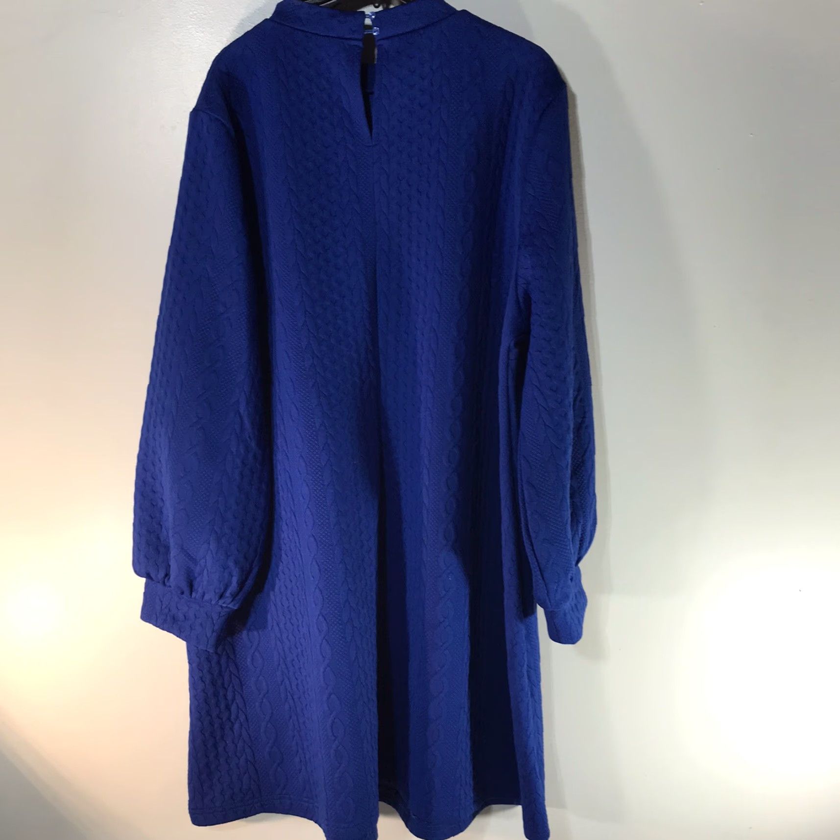 Shein Shein Women Plus Size Blue A-Line Midi Dress Long Sleeve Casual Knit Spring Fall Winter Size XXL / US 16-18 / IT 52-54 - 3 Thumbnail