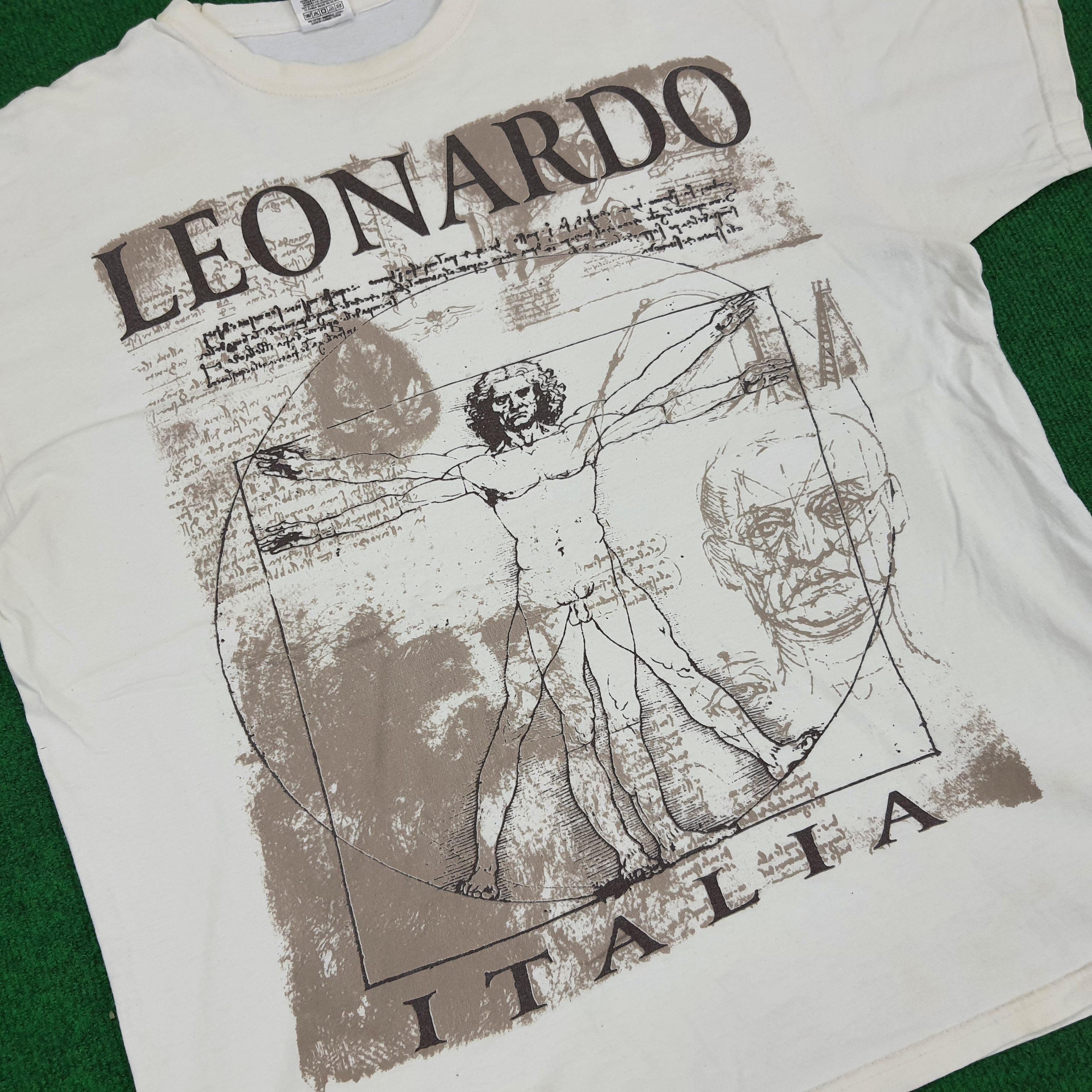 Other Vintage Vitruvian Man Art Leonardo Da Vinci Italia T-shirt Size US L / EU 52-54 / 3 - 2 Thumbnail