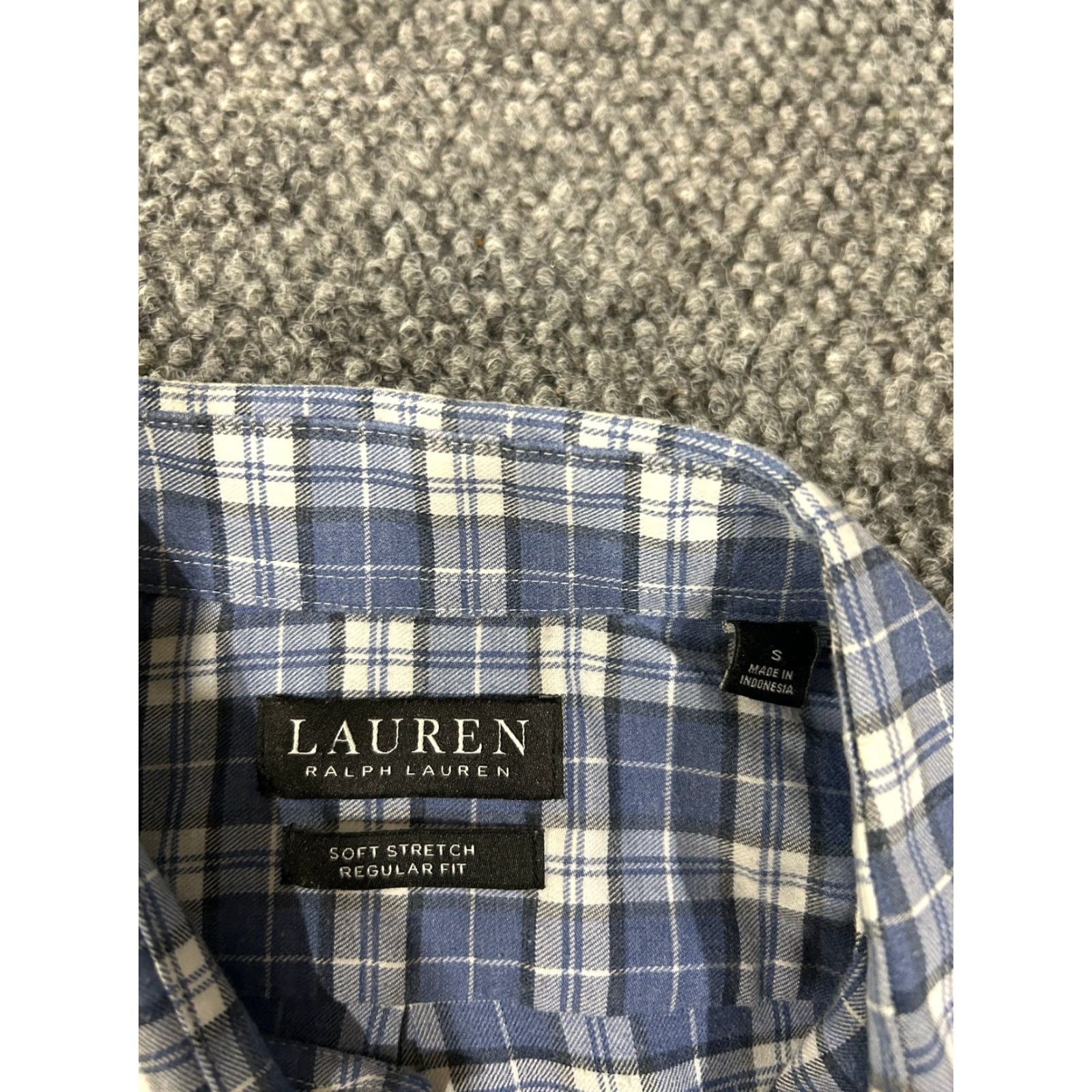 Ralph Lauren Lauren Ralph Lauren Button-Up Shirt Mens Small Blue White Plaid Long Sleeve Button-Down Collar Classic Cotton Size US S / EU 44-46 / 1 - 3 Thumbnail