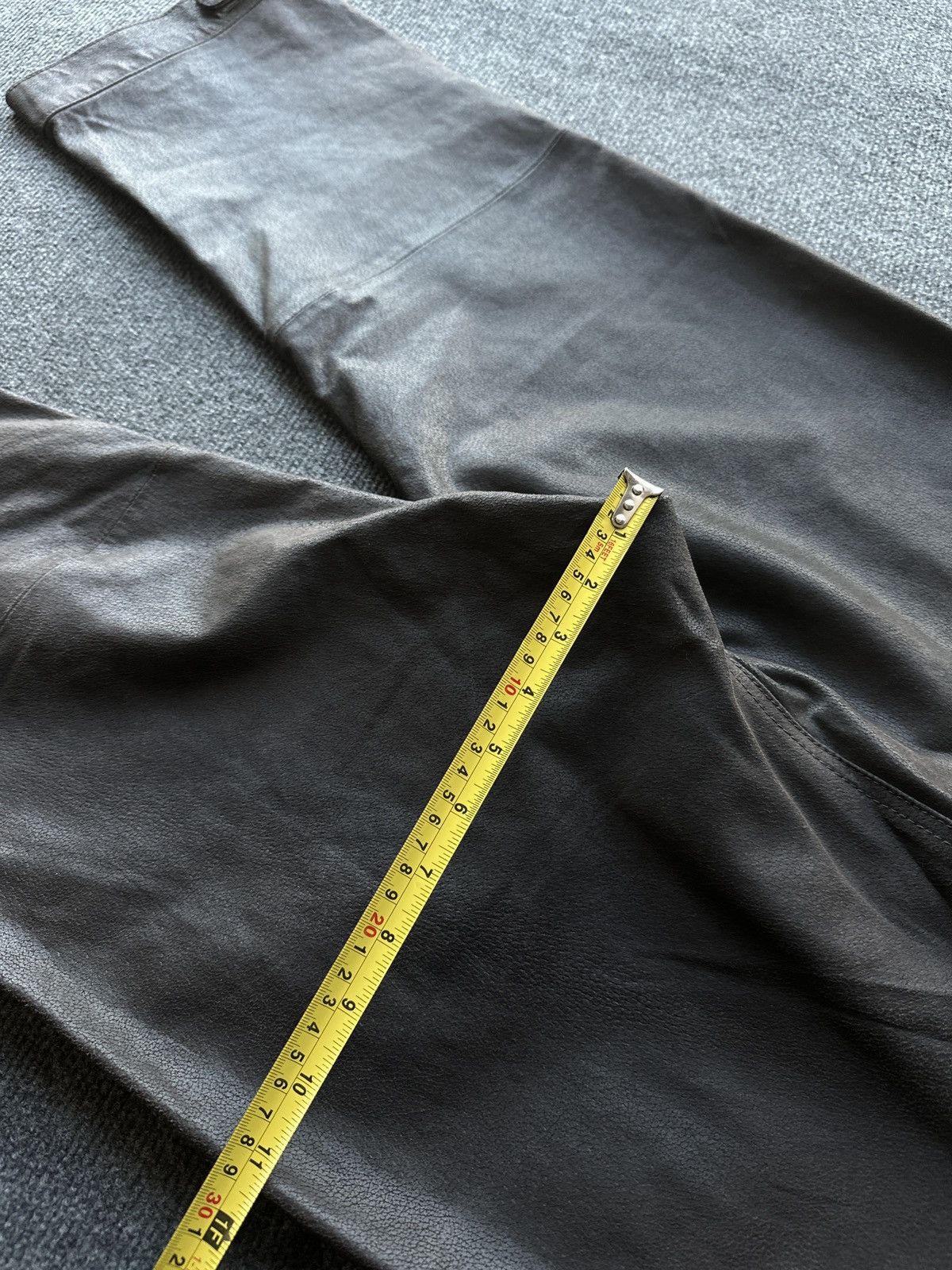 Leather 🚨Vintage leather pants motorcycles dark brown LUXURY Y2K Size 29" - 18 Thumbnail