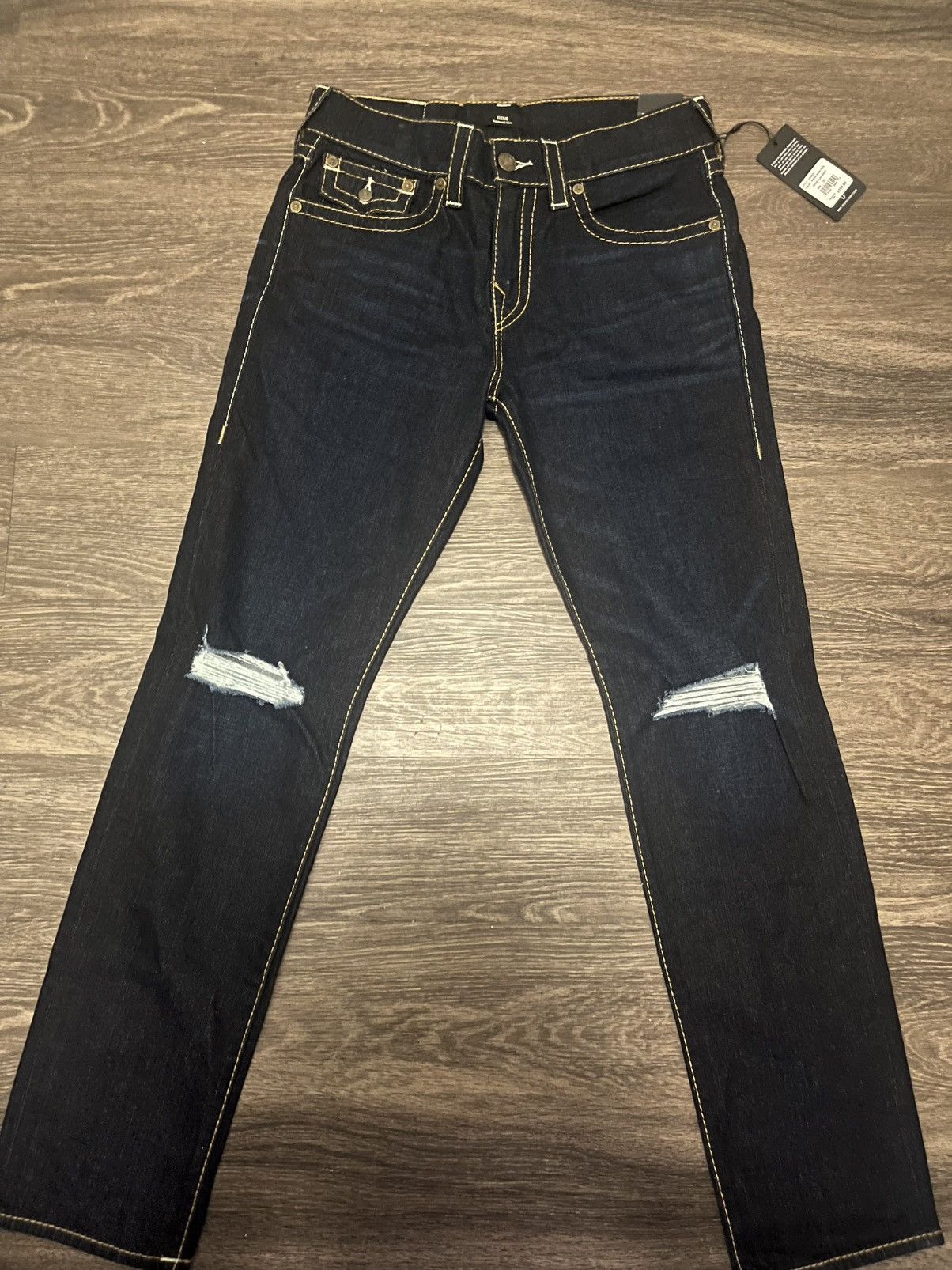 True Religion True Religion Geno Flap Big T Razor Dark Rips Size US 32 / EU 48 - 4 Thumbnail