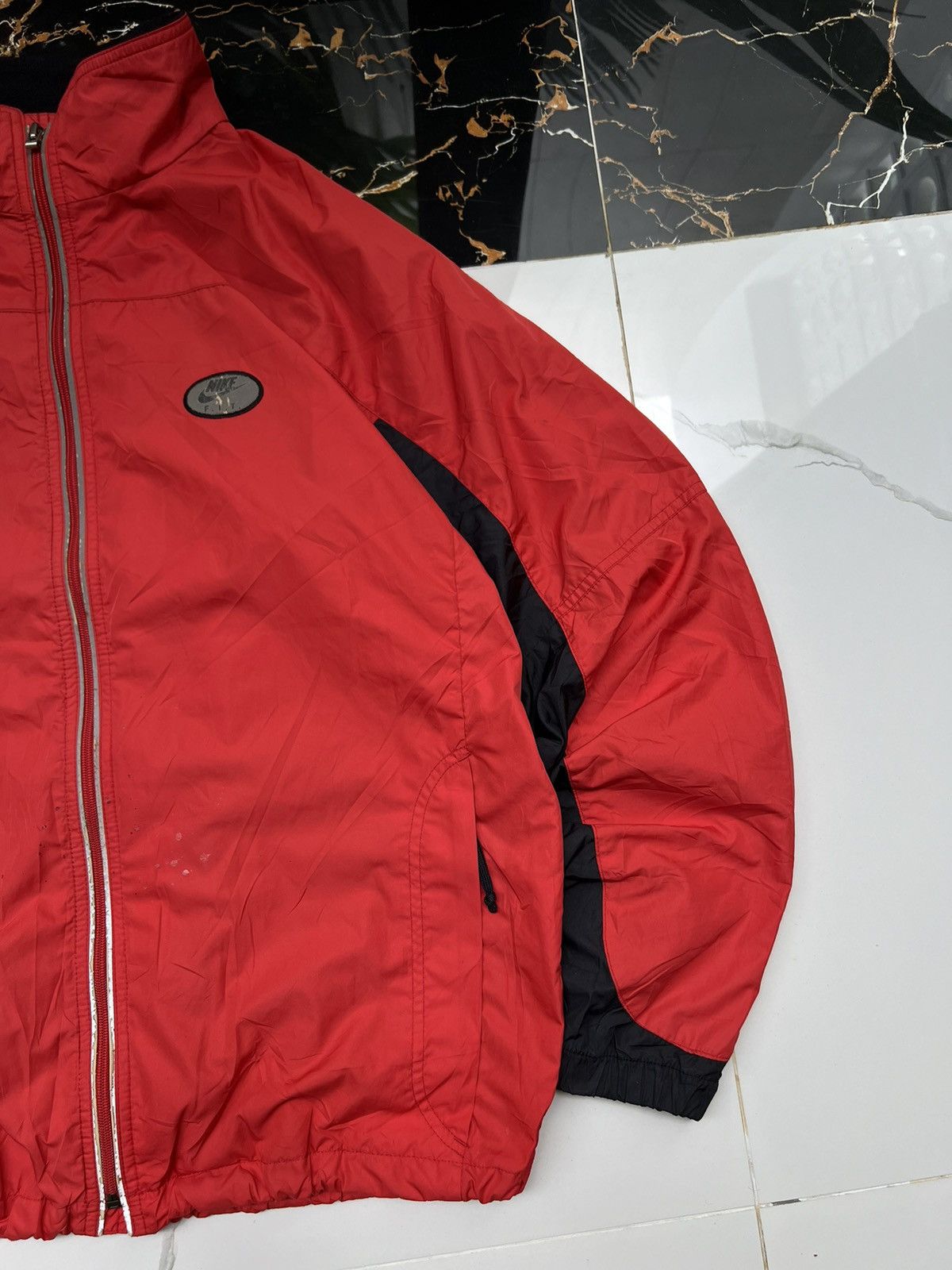 Nike × Vintage 90’s NIKE FIT RARE RETRO SWOOSH LOGO Y2K GORPCORE JACKET Size US L / EU 52-54 / 3 - 2 Thumbnail