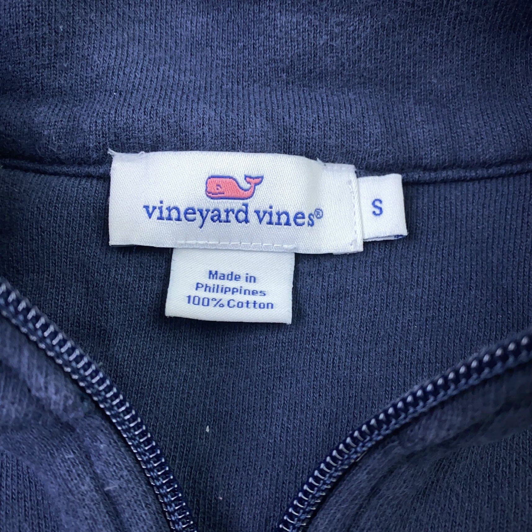 Vineyard Vines Vineyard Vines Womens Pullover Small Blue Martha's Vineyards Zip Up Sweatshirt Size S / US 4 / IT 40 - 4 Thumbnail