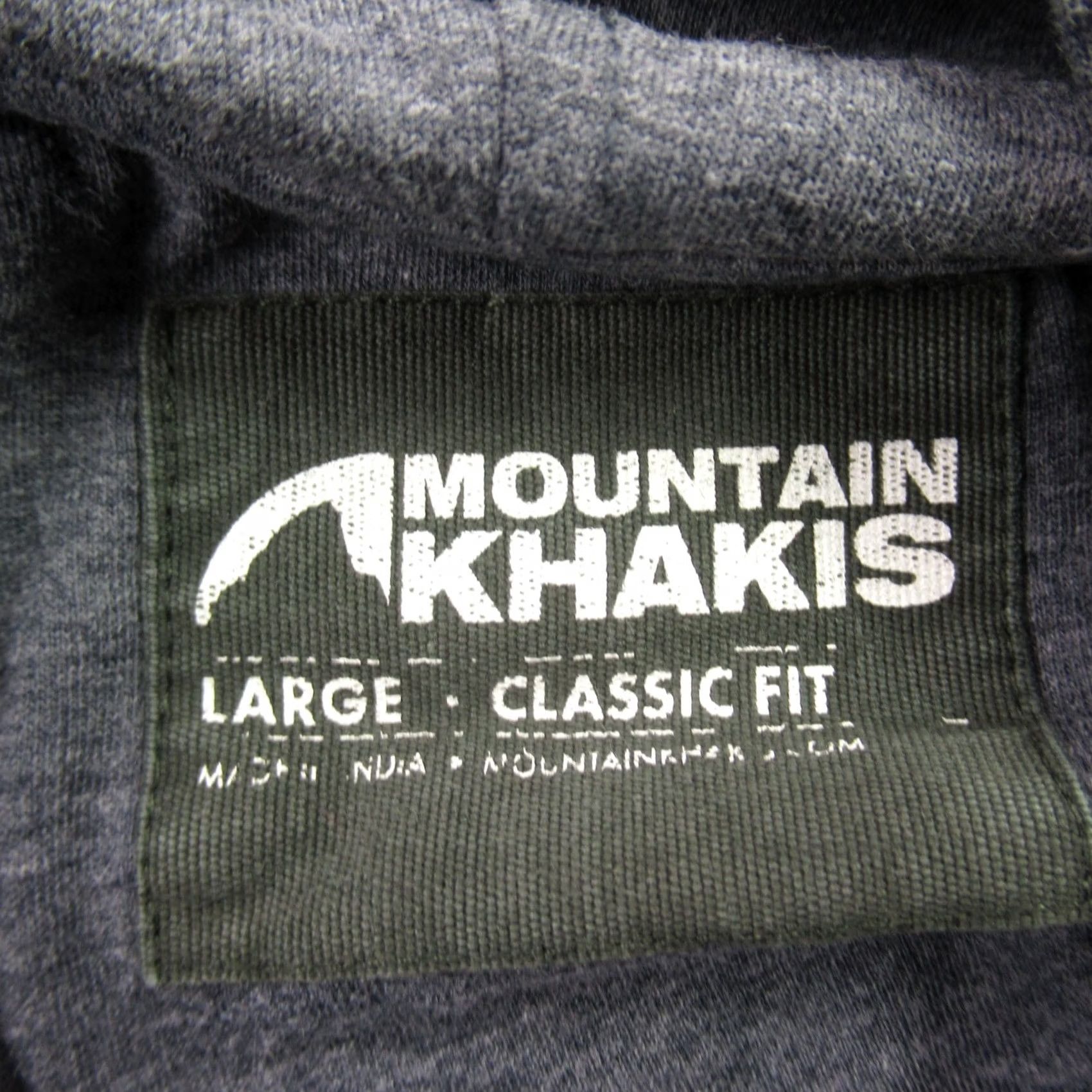 Mountain Khakis Mountain Khakis Hoodie Mens L Long Sleeve Pullover 1/4 Snap Gray Sweatshirt Pullover Hooded Regular Fit Casual Size US L / EU 52-54 / 3 - 4 Thumbnail