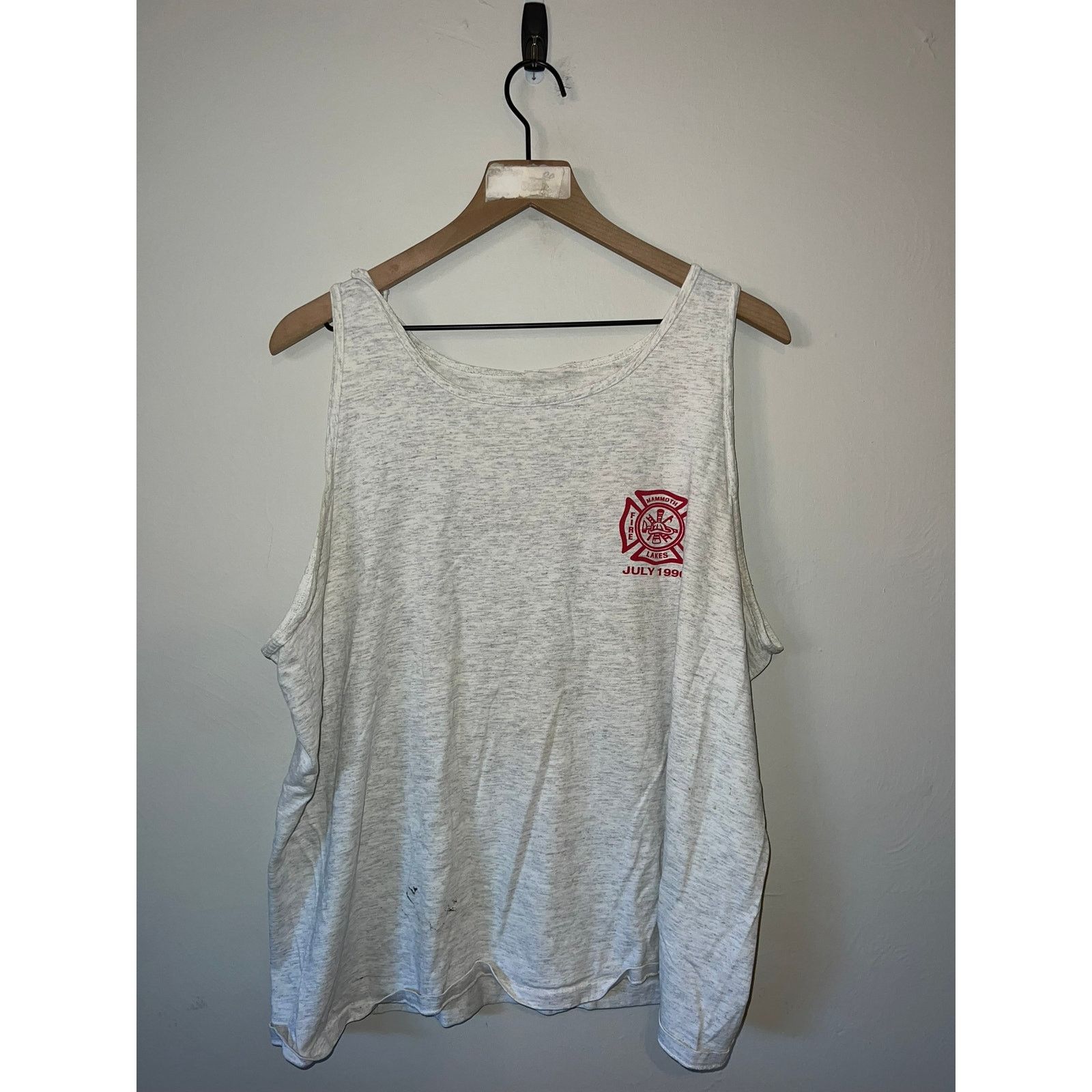 Vintage 1996 Firemen's Picnic & Canoe Race Tank Sleeveless Shirt VTG Size US XL / EU 56 / 4 - 2 Thumbnail