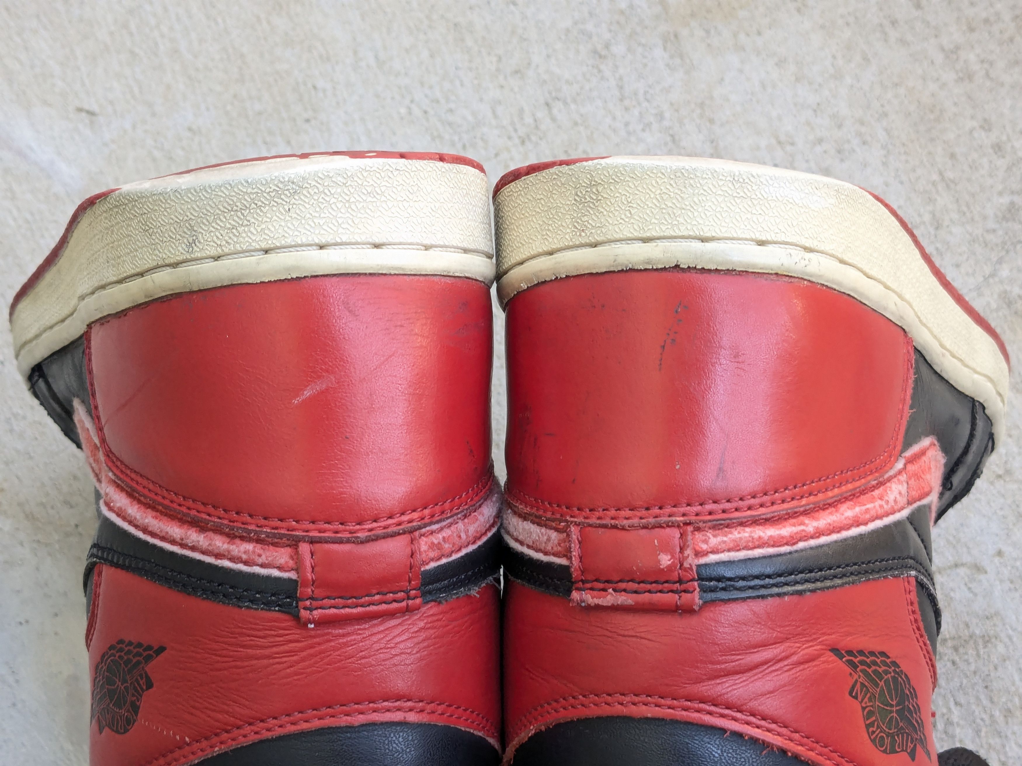 Jordan Brand Nike Air Jordan 1 Bred 2001 High Tops 2001 136066-061 Size US 11.5 / EU 44-45 - 19 Thumbnail
