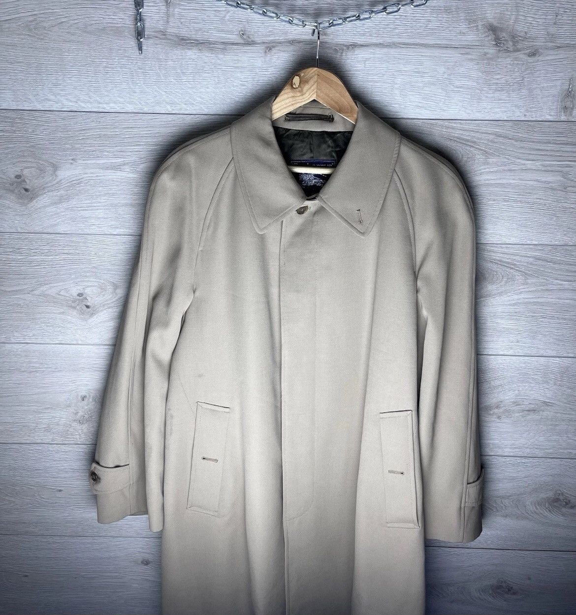 Vintage men's burberrys' trench coat size L-Xl Y2K casual