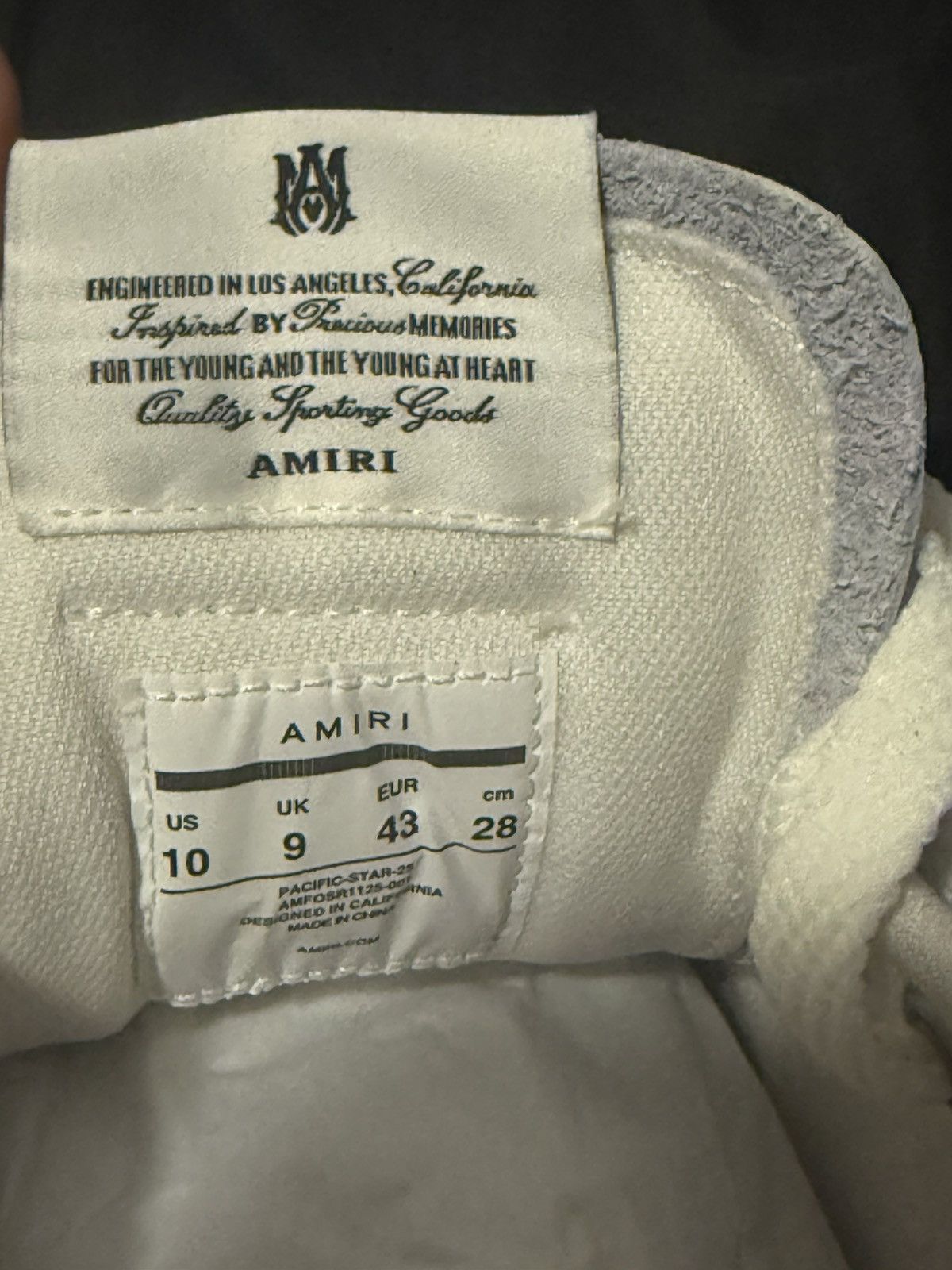 Amiri Amiri Pacific Star Leather Low-Top Sneakers Size US 10 / EU 43 - 15 Thumbnail