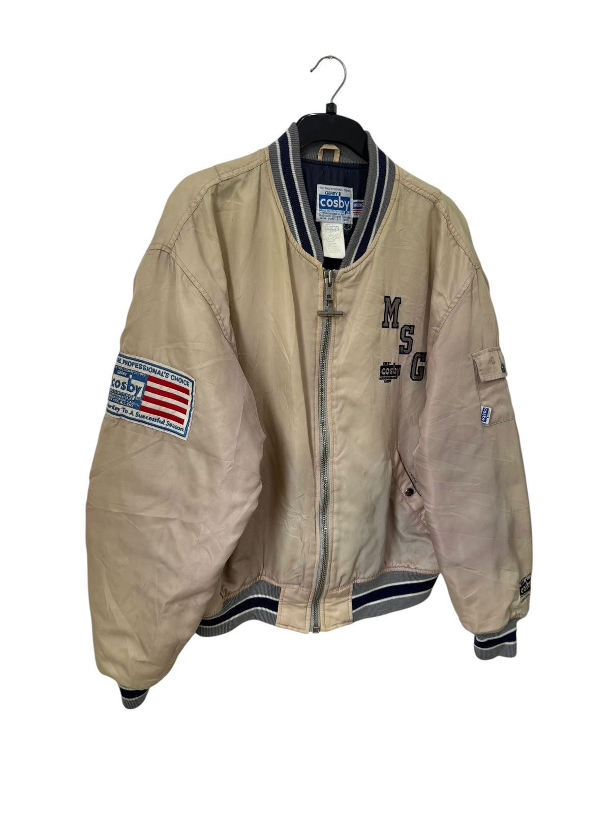 Vintage Vintage 80s Gerry Cosby Bomber Jacket Embroidered Design Size US L / EU 52-54 / 3 - 2 Thumbnail
