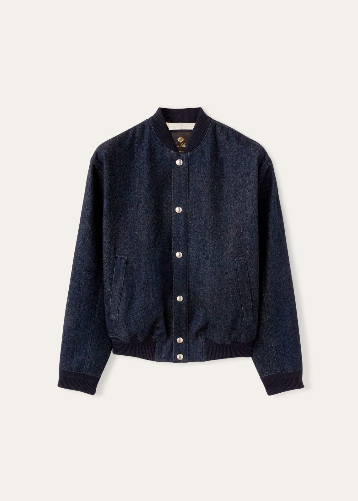 o1srvl11e0325 FAN6728 Bomber Jacket in Navy Blue