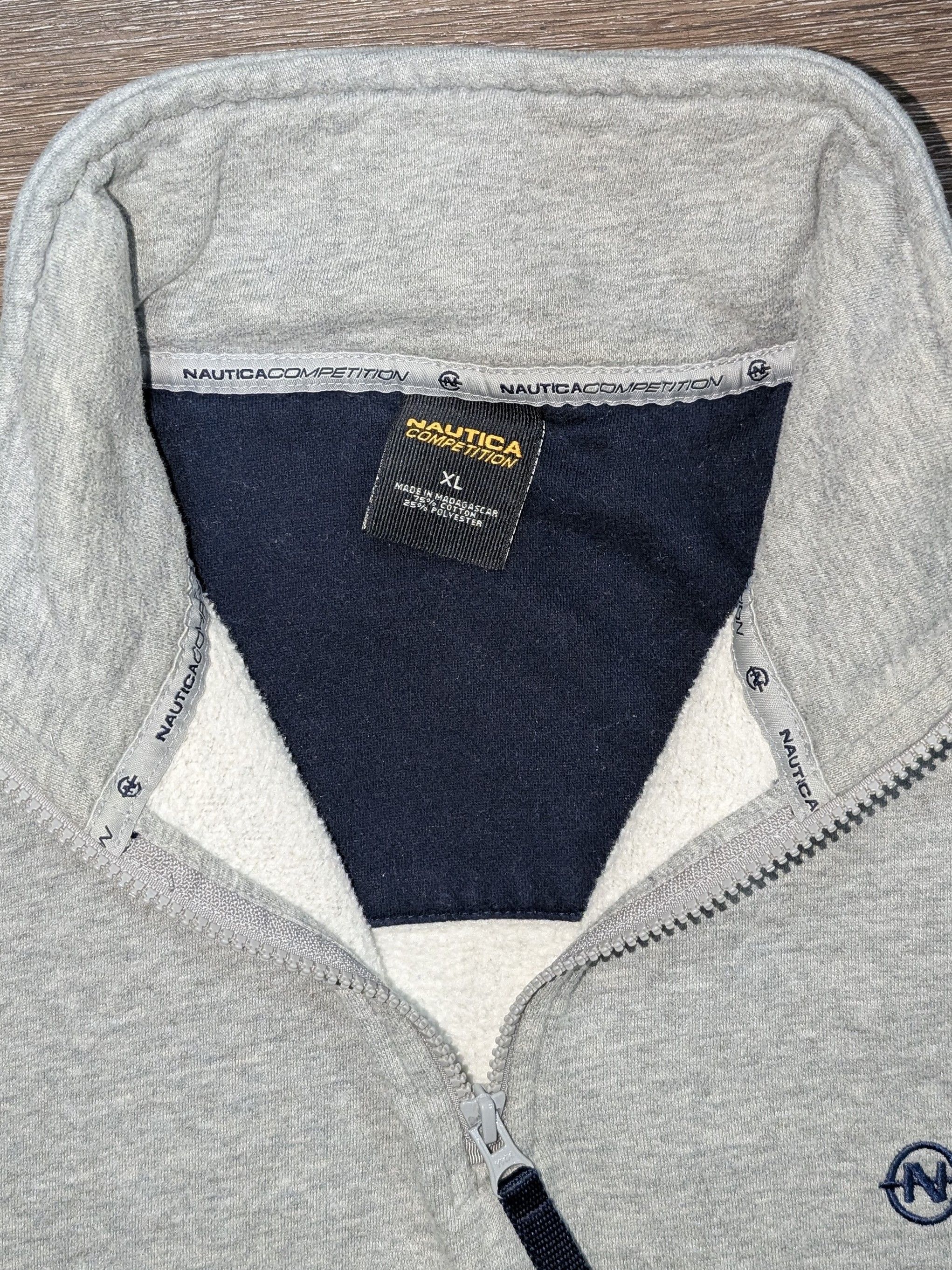 Nautica Vintage Nautica grey quarter zip sweatshirt - SIZE XL Size US XL / EU 56 / 4 - 3 Thumbnail