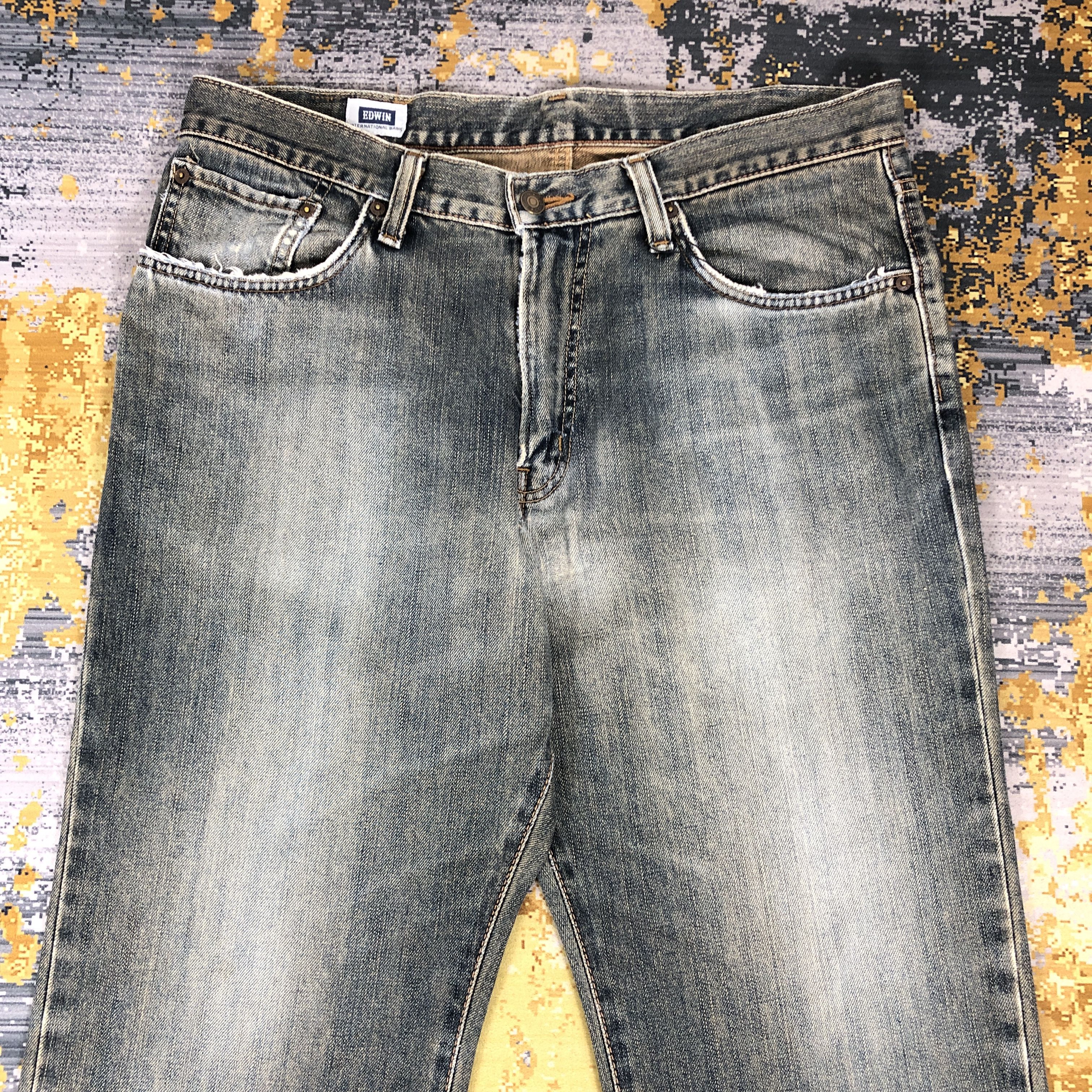 Edwin × Vintage Vintage Edwin 404 Jeans 37 x 29 L1266 Size US 37 - 2 Thumbnail