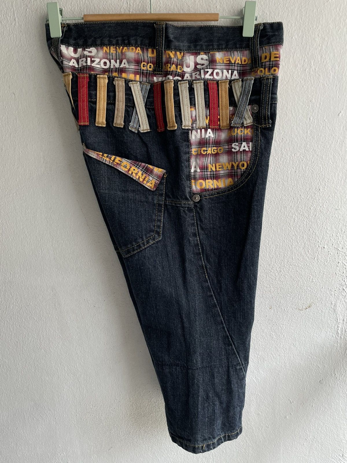 Hysteric Glamour × Japanese Brand Y2k Nylaus jeans Double Waist Ankle denim American state Size US 30 / EU 46 - 13 Thumbnail