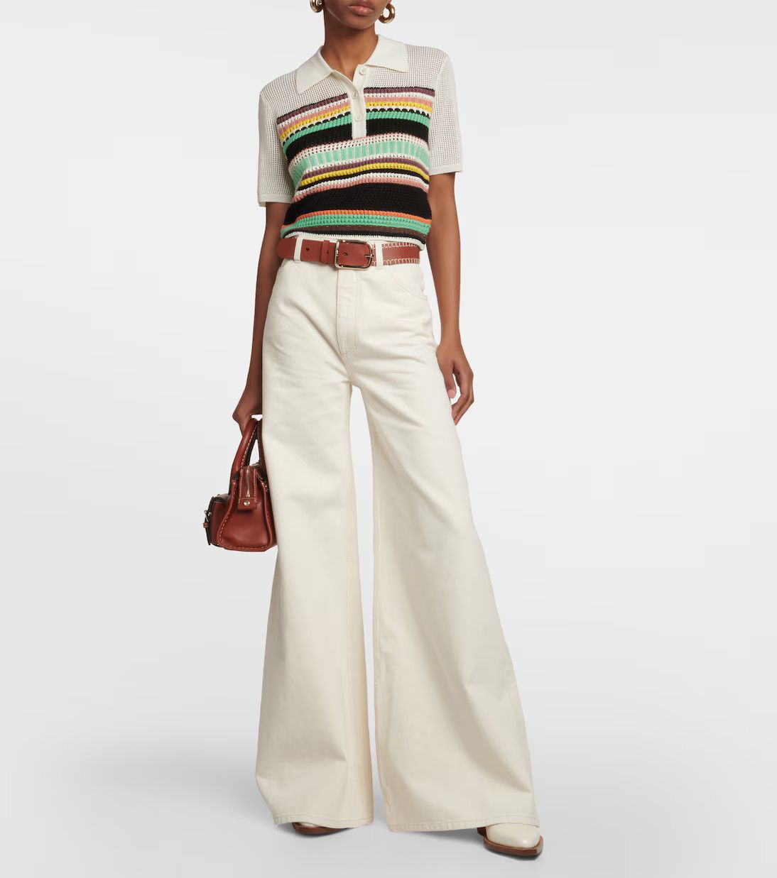 Chloe o1y0825 Casual Pant in White Size 26" / US 2 / IT 38 - 2 Thumbnail