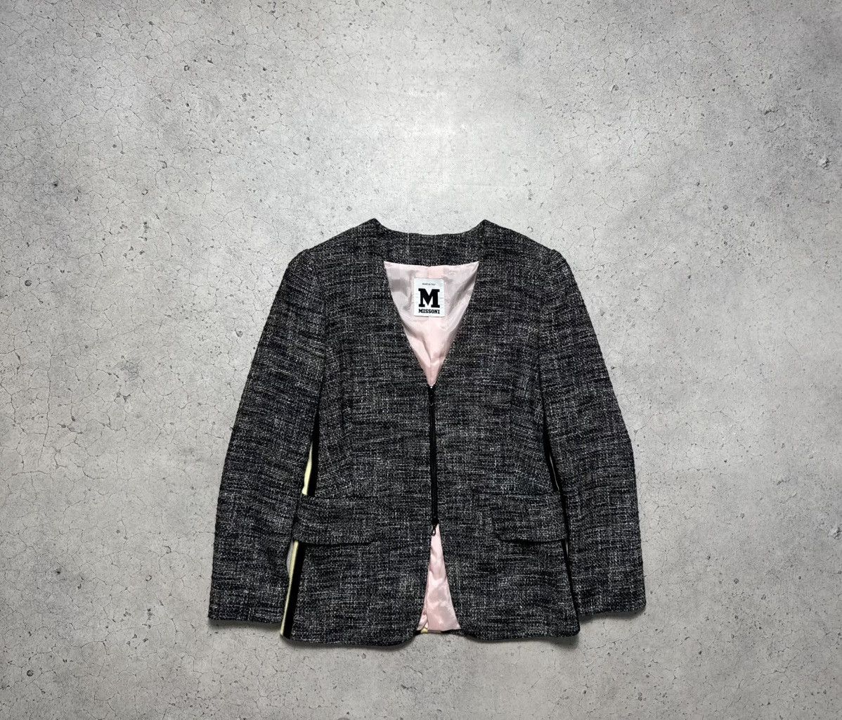 Missoni Missoni Women’s Tweed Skirt Suit Tailored Blazer Size M / US 6-8 / IT 42-44 - 3 Thumbnail