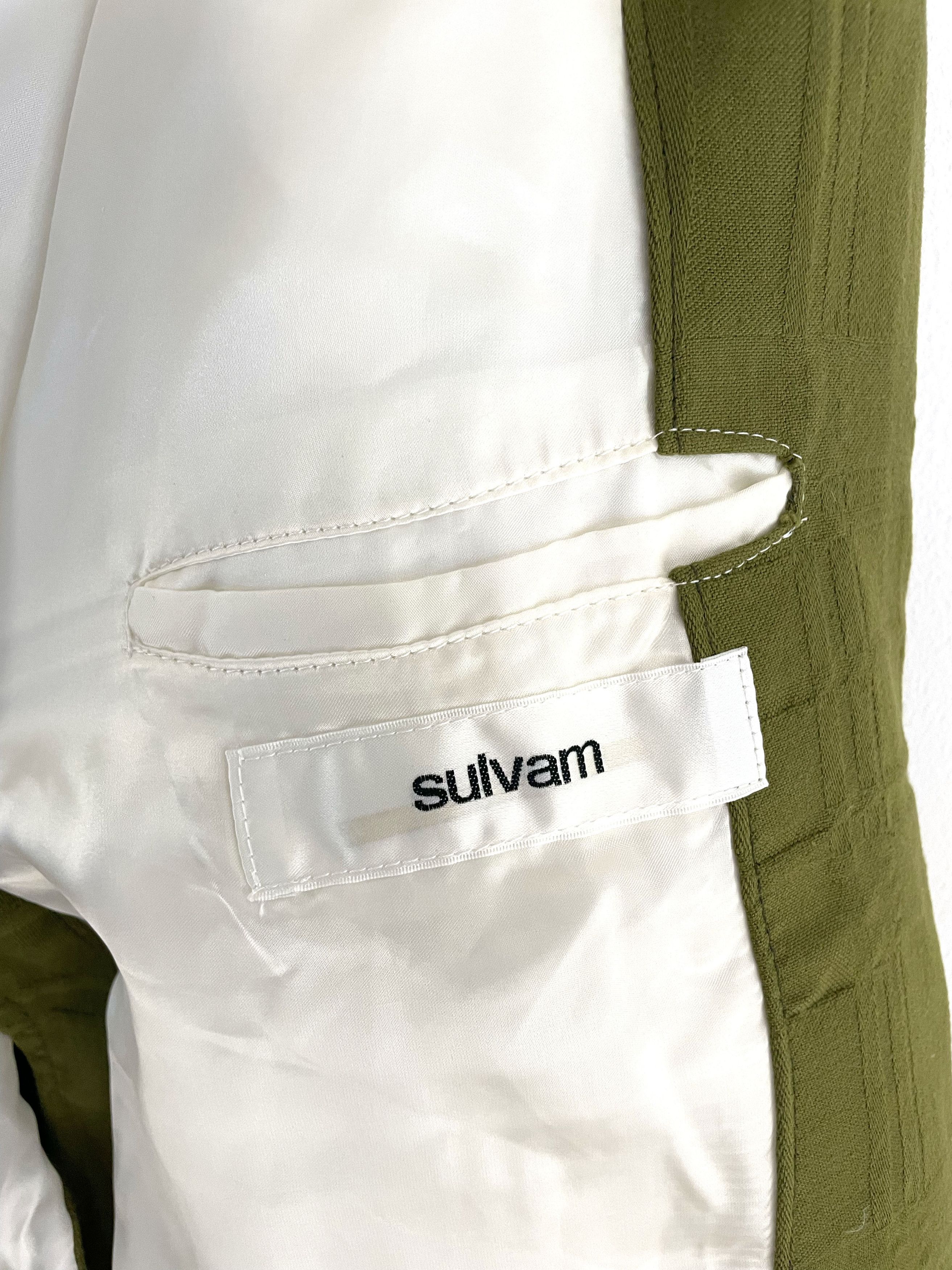 Sulvam SS18 Contrast Stitch Quilted Down Jacket Size US L / EU 52-54 / 3 - 8 Thumbnail