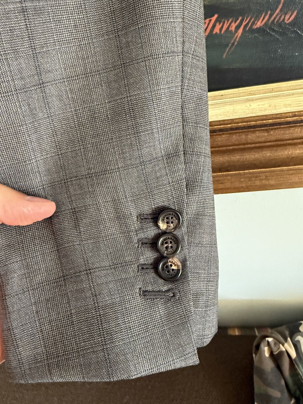 Dsquared2 Dsquared2 Napoli fit plaid check double breasted suit 54 Size 44R - 4 Thumbnail