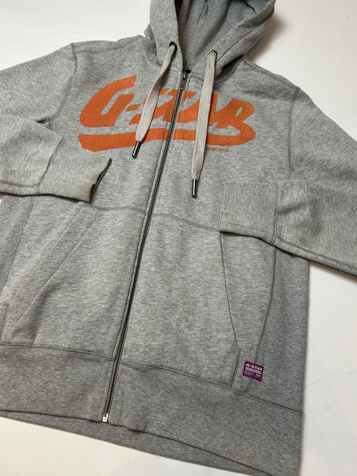 G-Star G STAR RAW HOODIE ZIPPER SWEATER Size US L / EU 52-54 / 3 - 3 Thumbnail