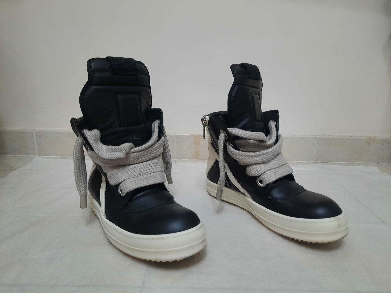 Rick Owens Jumbo Lace Geobasket Size US 9 / EU 42 - 9 Thumbnail