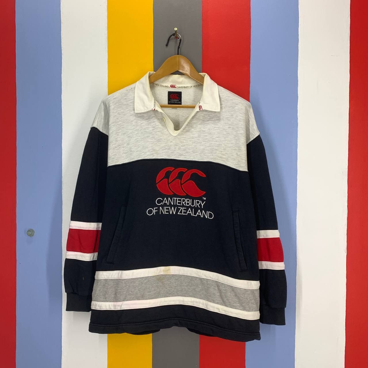 Canterbury of New Zealand CANTERBURY OF NEW ZEALAND Rugby Polo Sweatshirt #2210/21 Size US M / EU 48-50 / 2 - 1 Preview