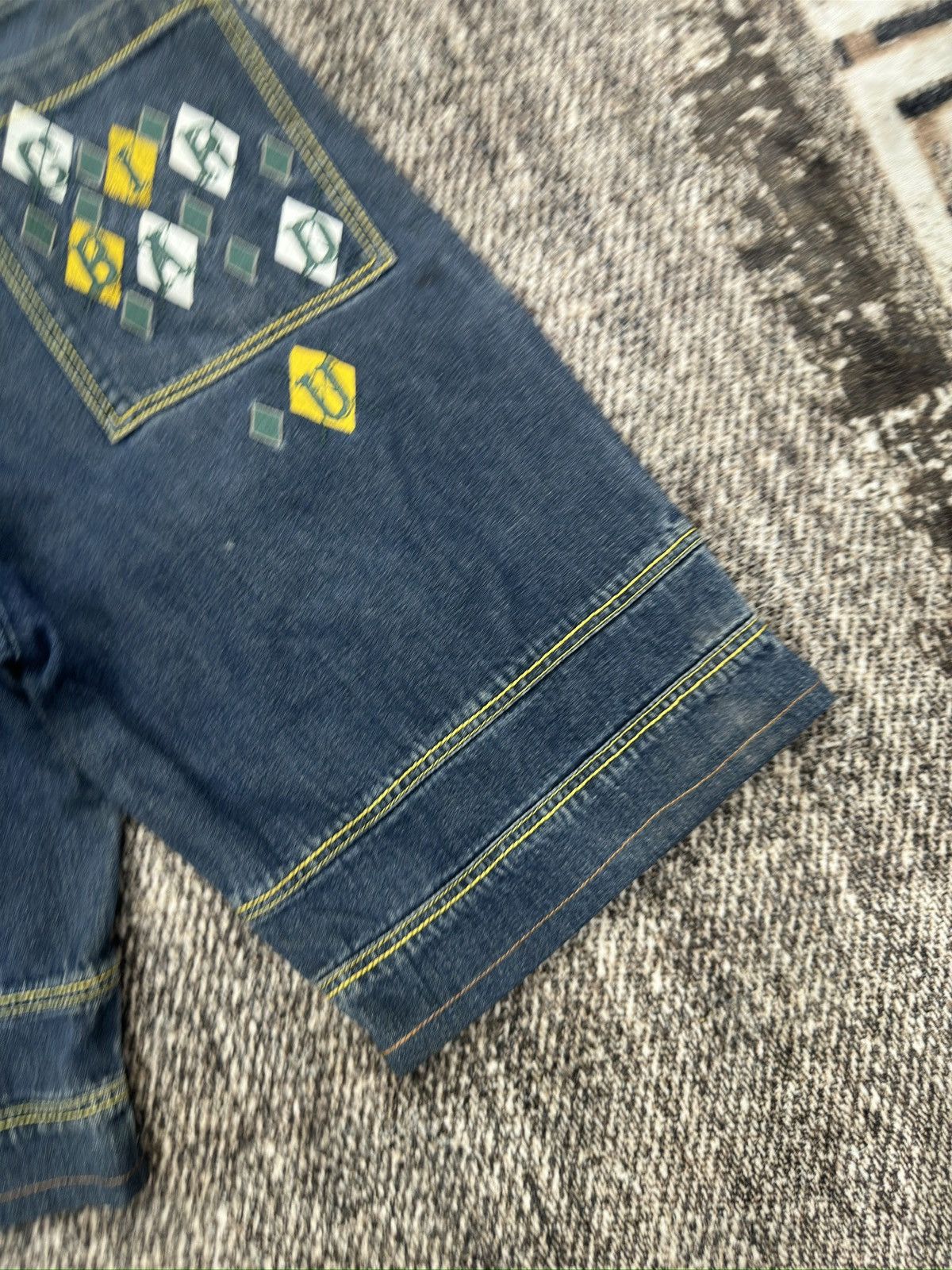 Le Grande Bleu (L.G.B.) × Marithe + Francois Girbaud Vintage 90s Marithe Francois Girbaud Baggy Shorts Size US 37 - 9 Thumbnail