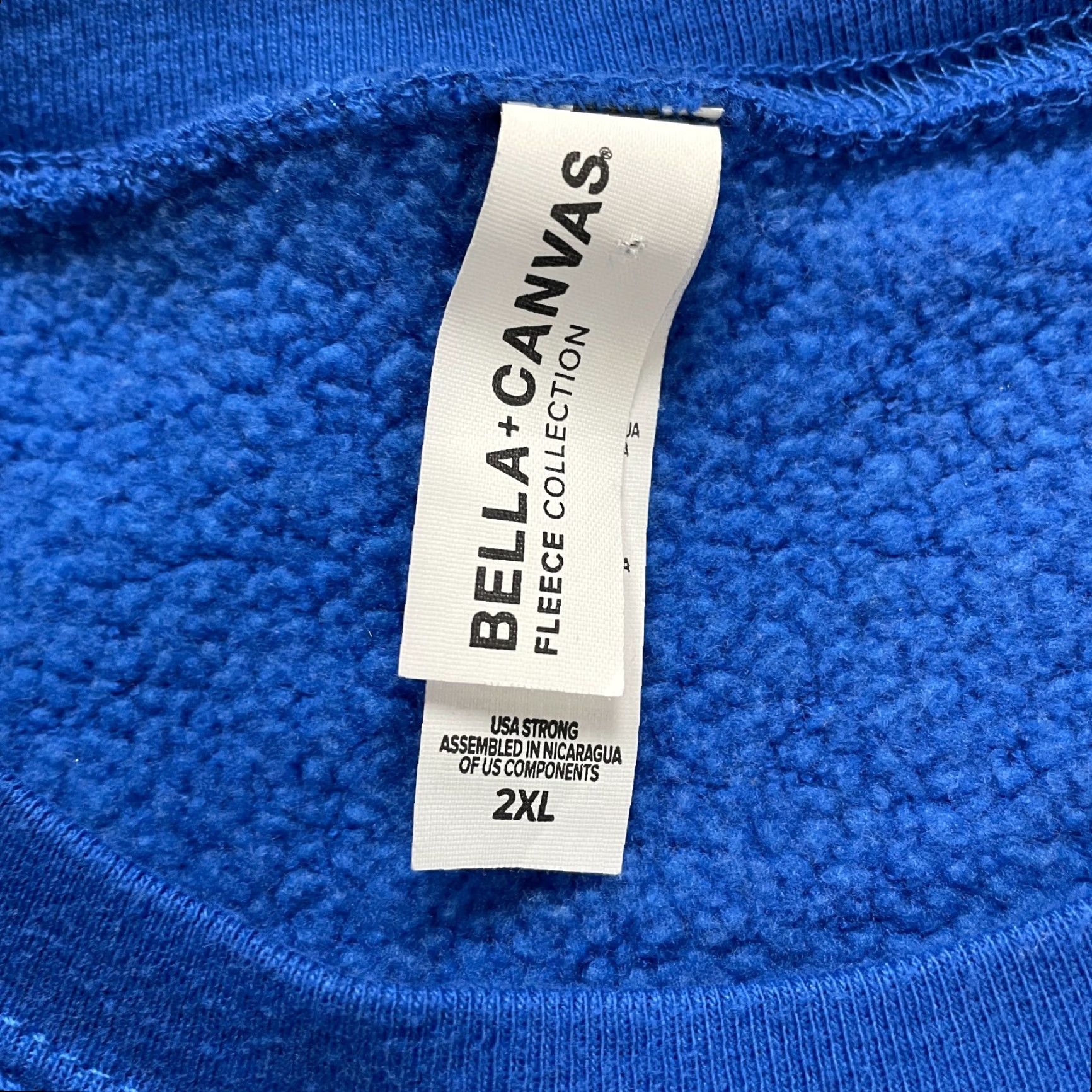 Vintage Bella + Canvas Sweatshirt Mens 2XL Blue Fleece Graphic Pullover Softball Victory Size US XXL / EU 58 / 5 - 4 Thumbnail