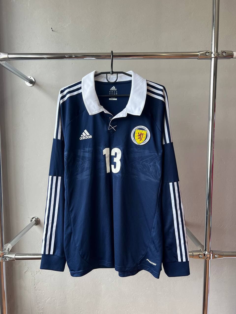 Adidas 2011 SCOTLAND #13 PLAYER ISSUED SOCCER FOOTBALL JERSEY XL Size US XL / EU 56 / 4 - 2 Thumbnail