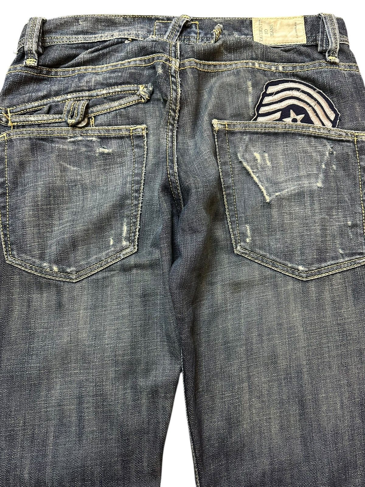 Taverniti Vintage Italy Taverniti Blue Wash Style Wide Leg Jeans Size US 31 - 5 Thumbnail