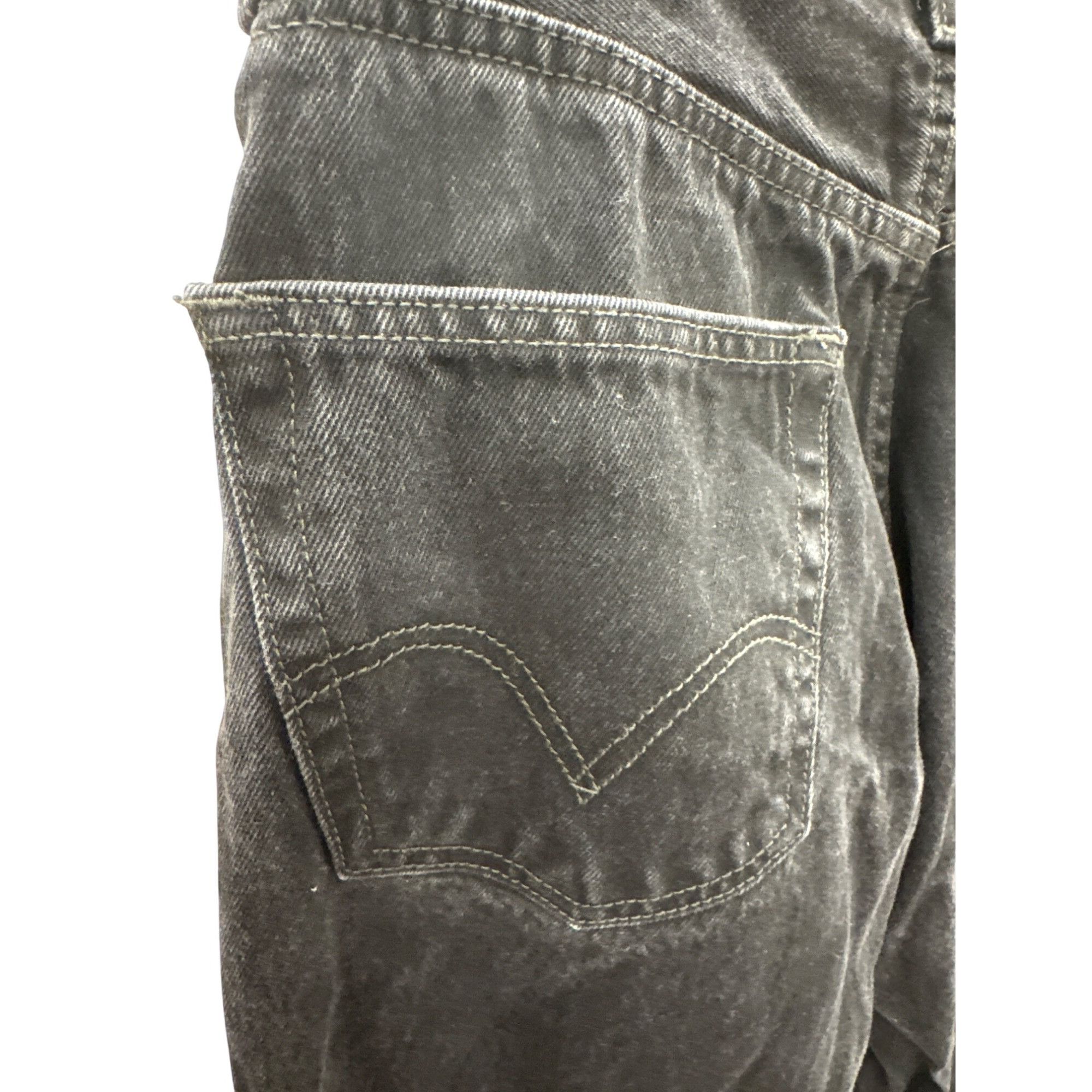 Levi's Levis Mens 505 Regular Fit Black Denim Jeans W32 L32 SKU 822 Size US 32 / EU 48 - 10 Thumbnail