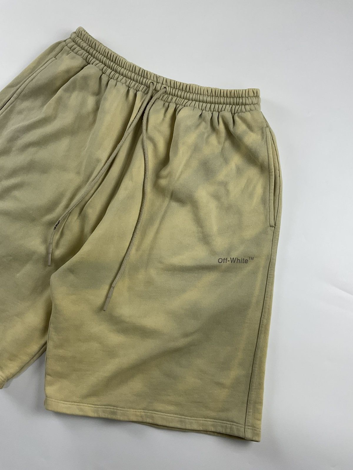 Off-White Off White Diagonal Sweatshort Size US 34 / EU 50 - 4 Thumbnail