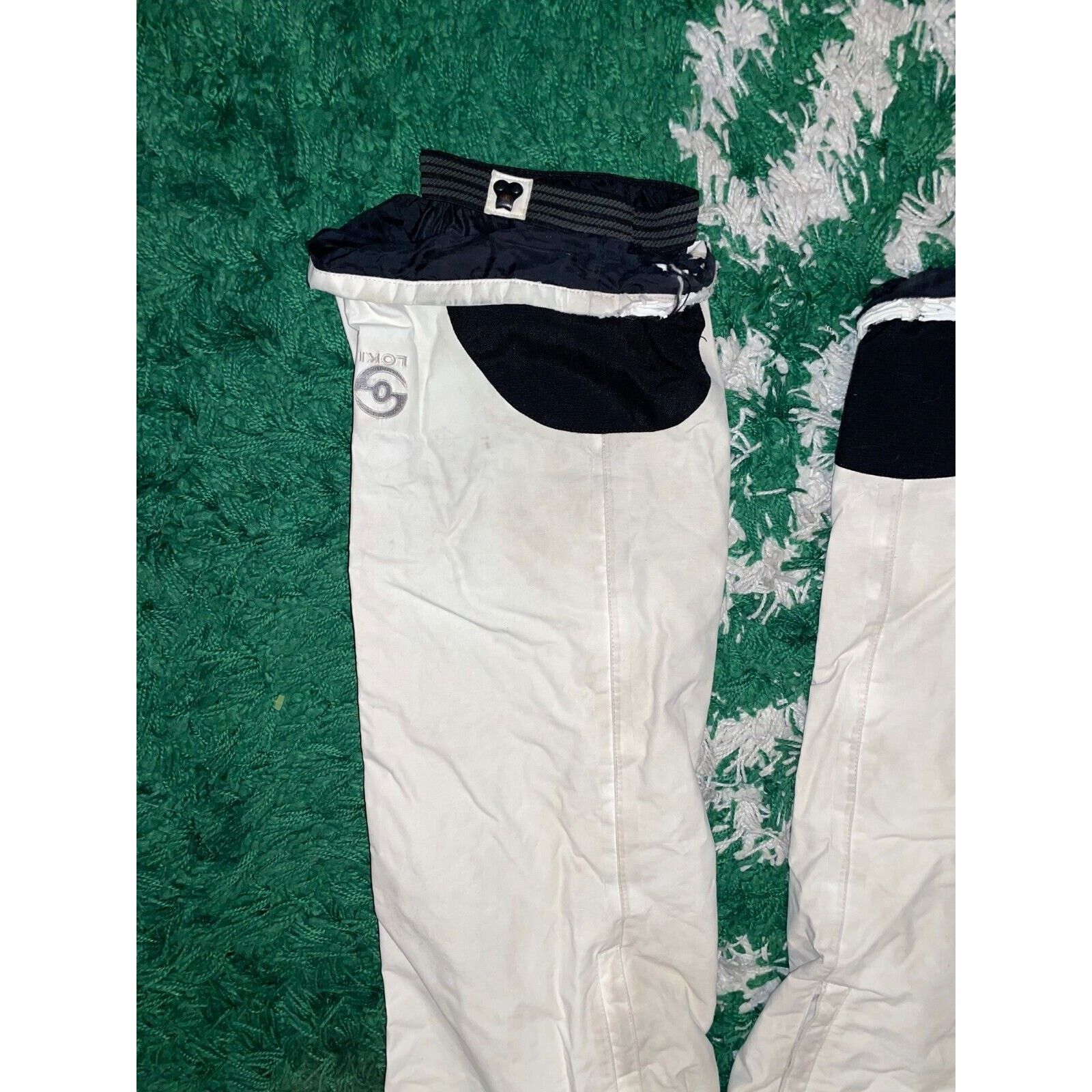 Vintage Womens Loki Ski Pants Skiwear Nylon Bottoms White Women 2 2W Size 26" / US 2 / IT 38 - 2 Thumbnail