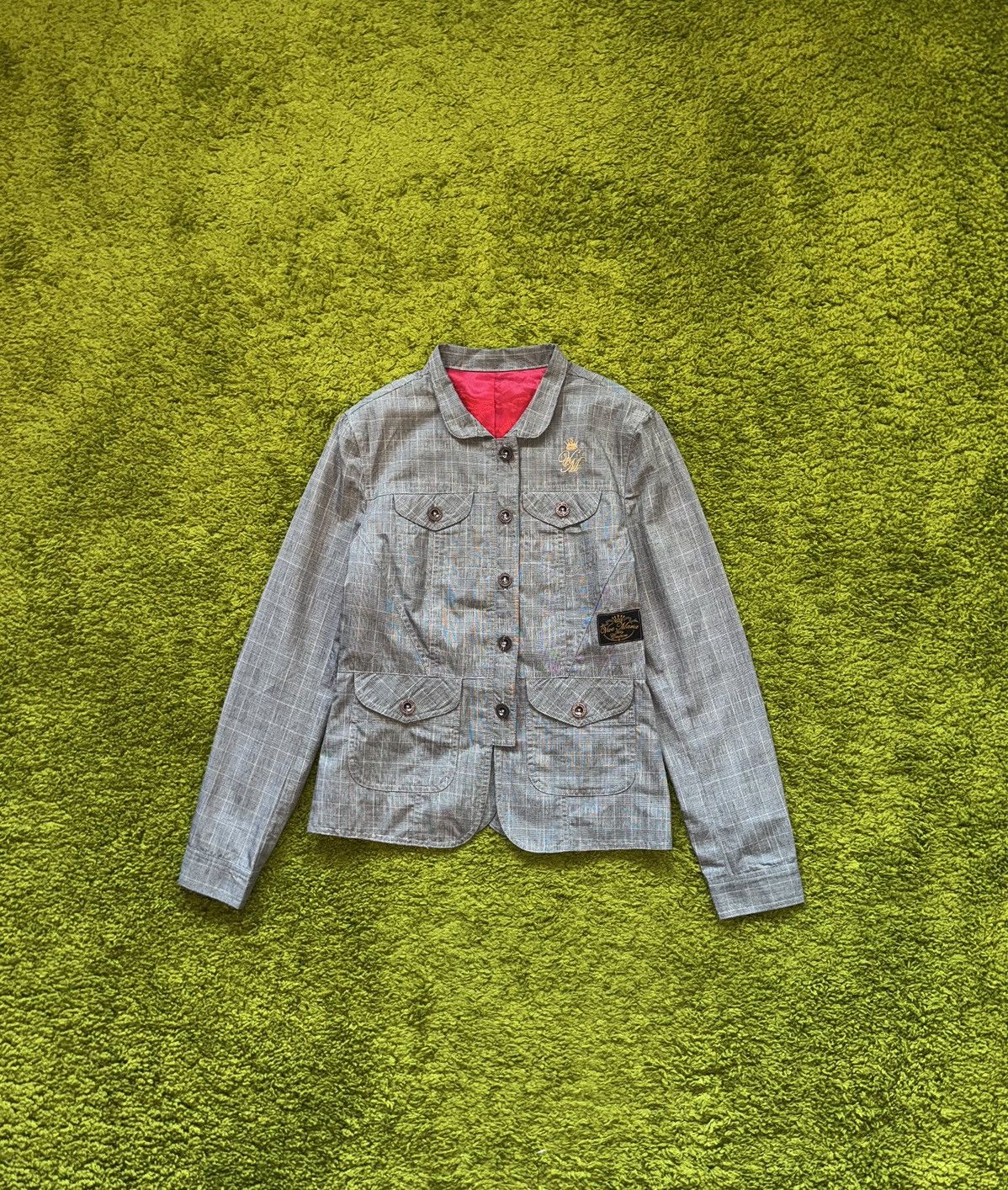 Designer × Vintage + Vive Maria + 2000s vtg embroidered logo blazer jacket Y2K Size M / US 6-8 / IT 42-44 - 2 Thumbnail