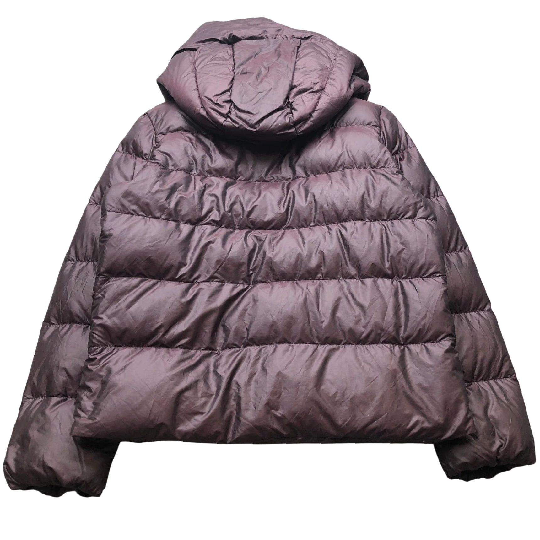 Nike Nike Sportswear Puffer Jacket Womens Large L Hooded Zip Purple Down Fill Swoosh Size L / US 10 / IT 46 - 2 Thumbnail