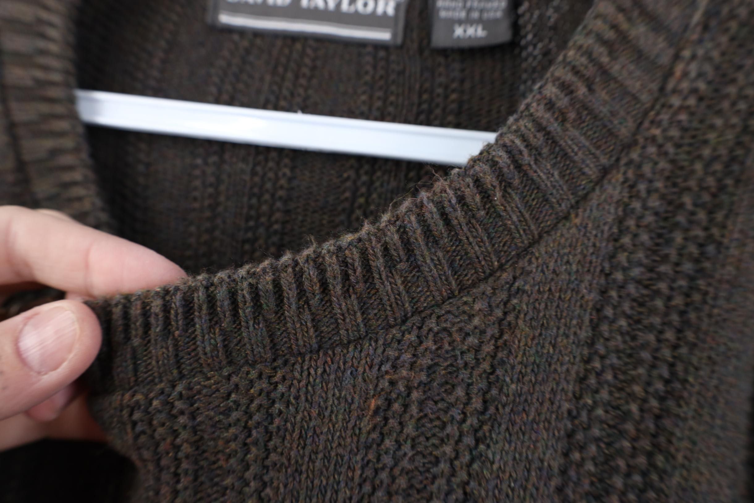 Vintage Vintage 90s Streetwear Framed Chunky Ribbed Knit Sweater USA Size US XXL / EU 58 / 5 - 5 Thumbnail