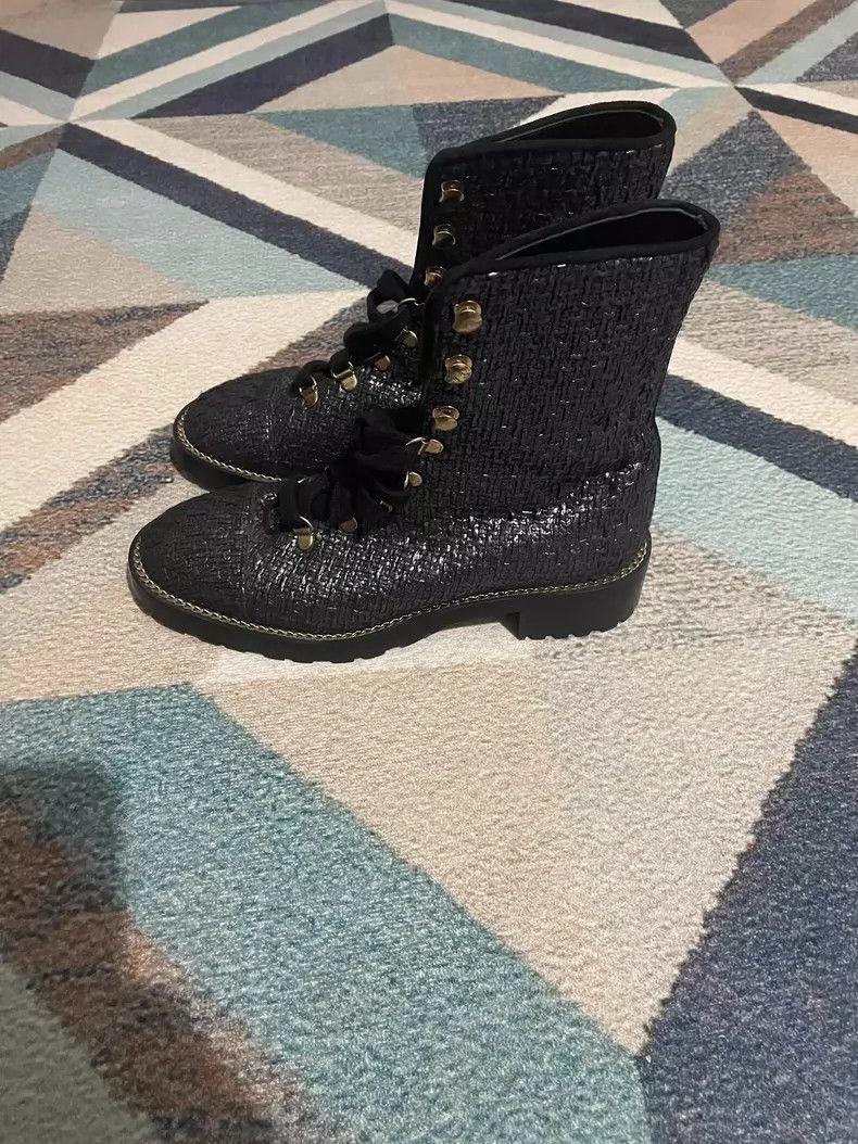 Chanel SW MidCalf Boots in Chic Style -2505 Size US 6 / IT 36 - 3 Thumbnail