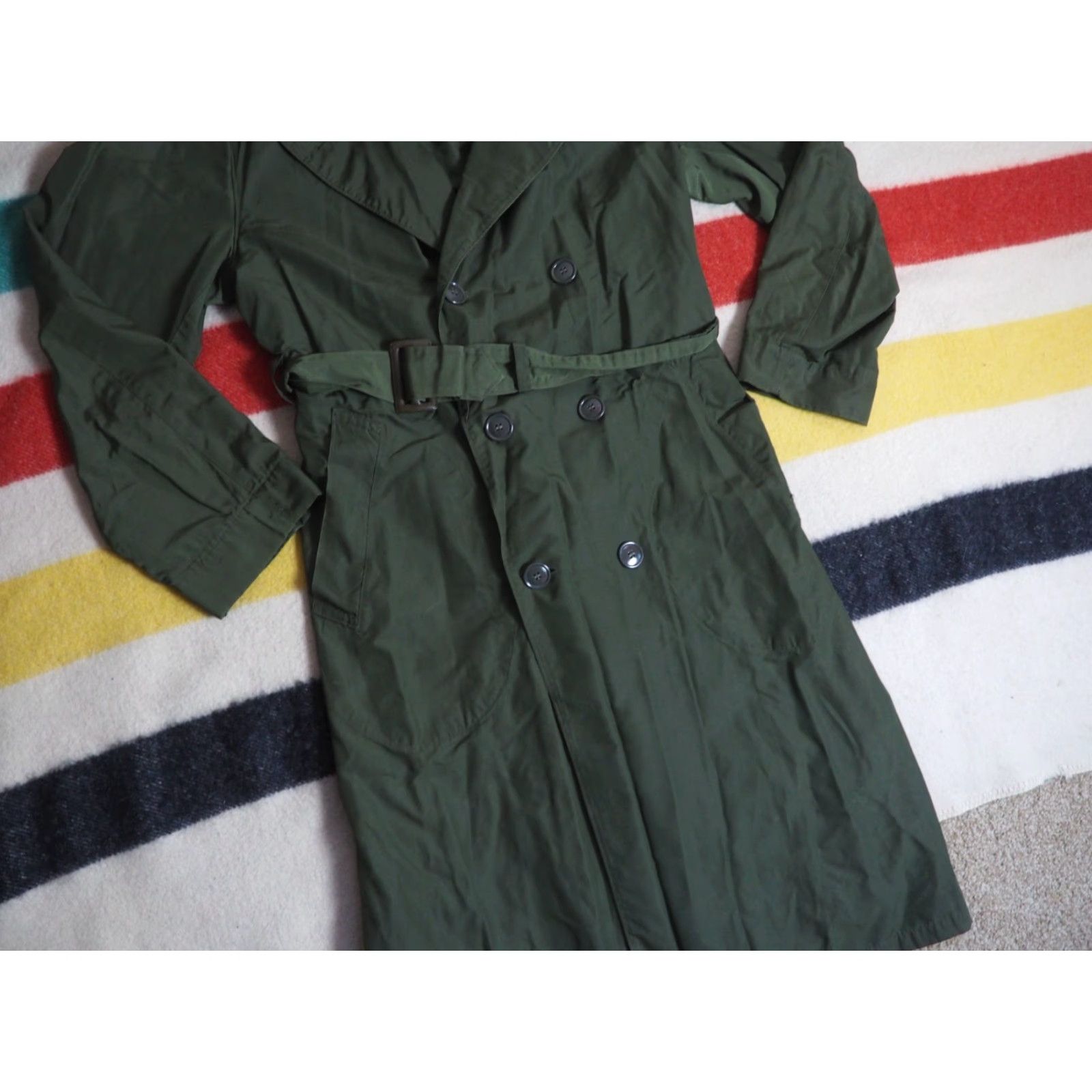 Olive VTG 50s USMC Army Military OG Olive Green M-1950 Korea War Raincoat Mens 36R Shirt? Size US S / EU 44-46 / 1 - 2 Thumbnail
