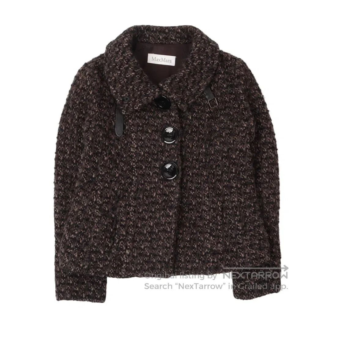 Max Mara Max Mara Toronto Tweed Wool Coat. Size L / US 10 / IT 46 - 1 Thumbnail