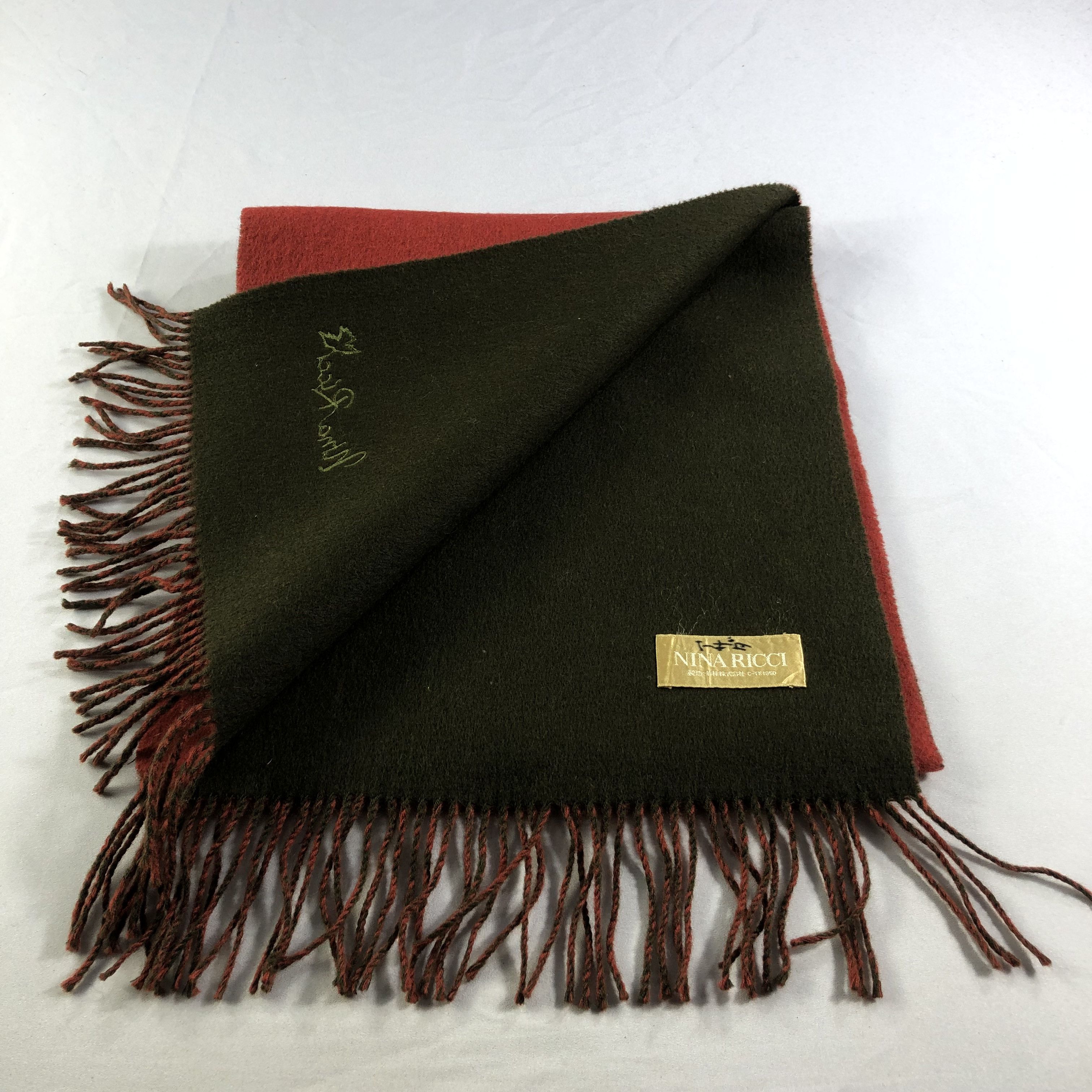 Nina Ricci Nina Ricci Plain Wool Scarf Muffler V1461 Size ONE SIZE - 5 Thumbnail