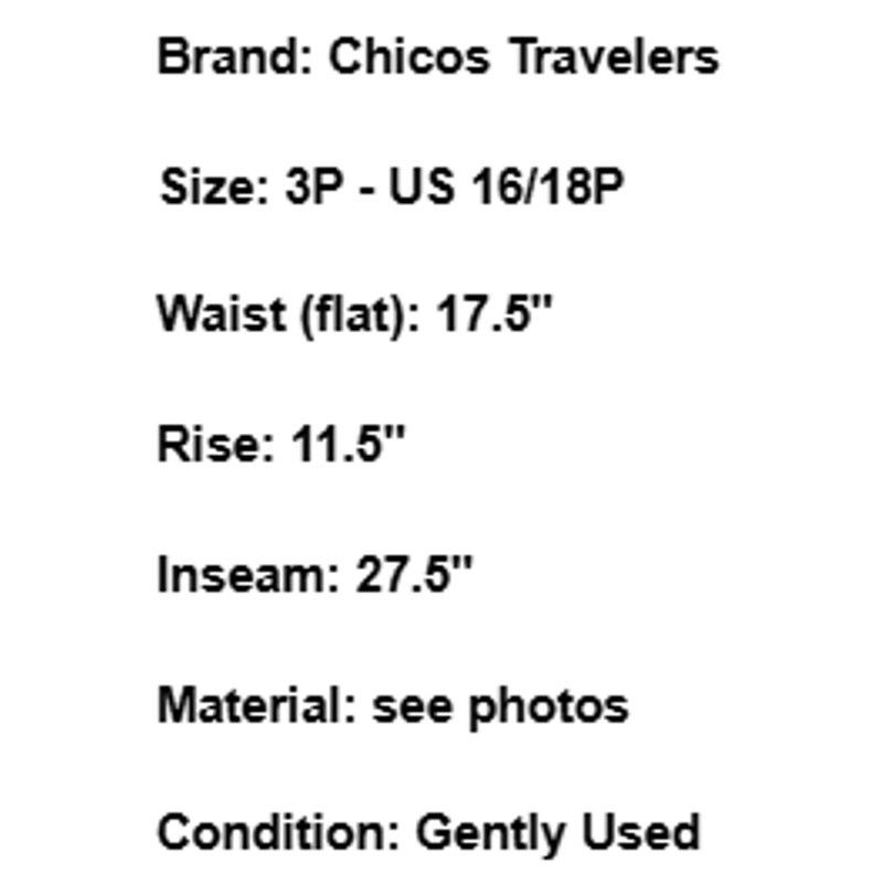 Chicos Chicos Travelers Pull On Slinky Pants Navy 3P 16/18P Size 38" / US 16 / IT 52 - 6 Thumbnail