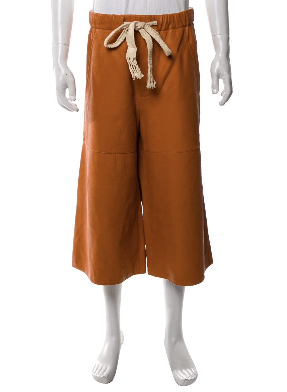 Loewe lamb leather shorts